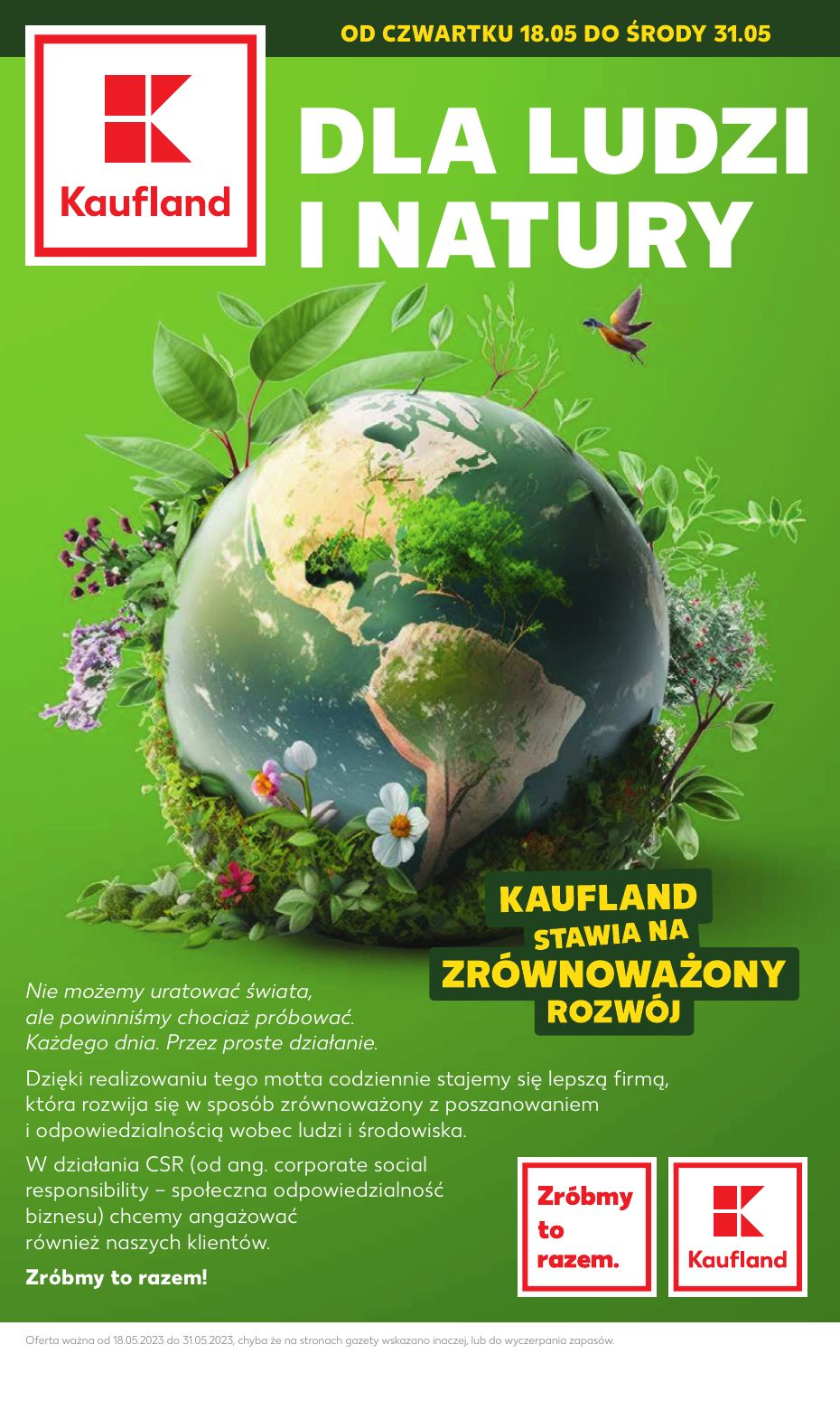 акційний каталог Kaufland – Dla ludzi i natury - Сторінка 1