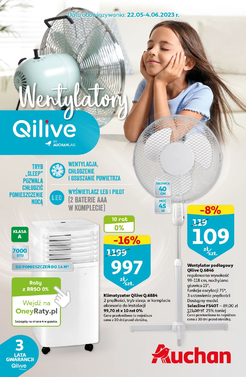 акційний каталог Auchan – Wentylatory Qilive by AUCHANLAB - Сторінка 1