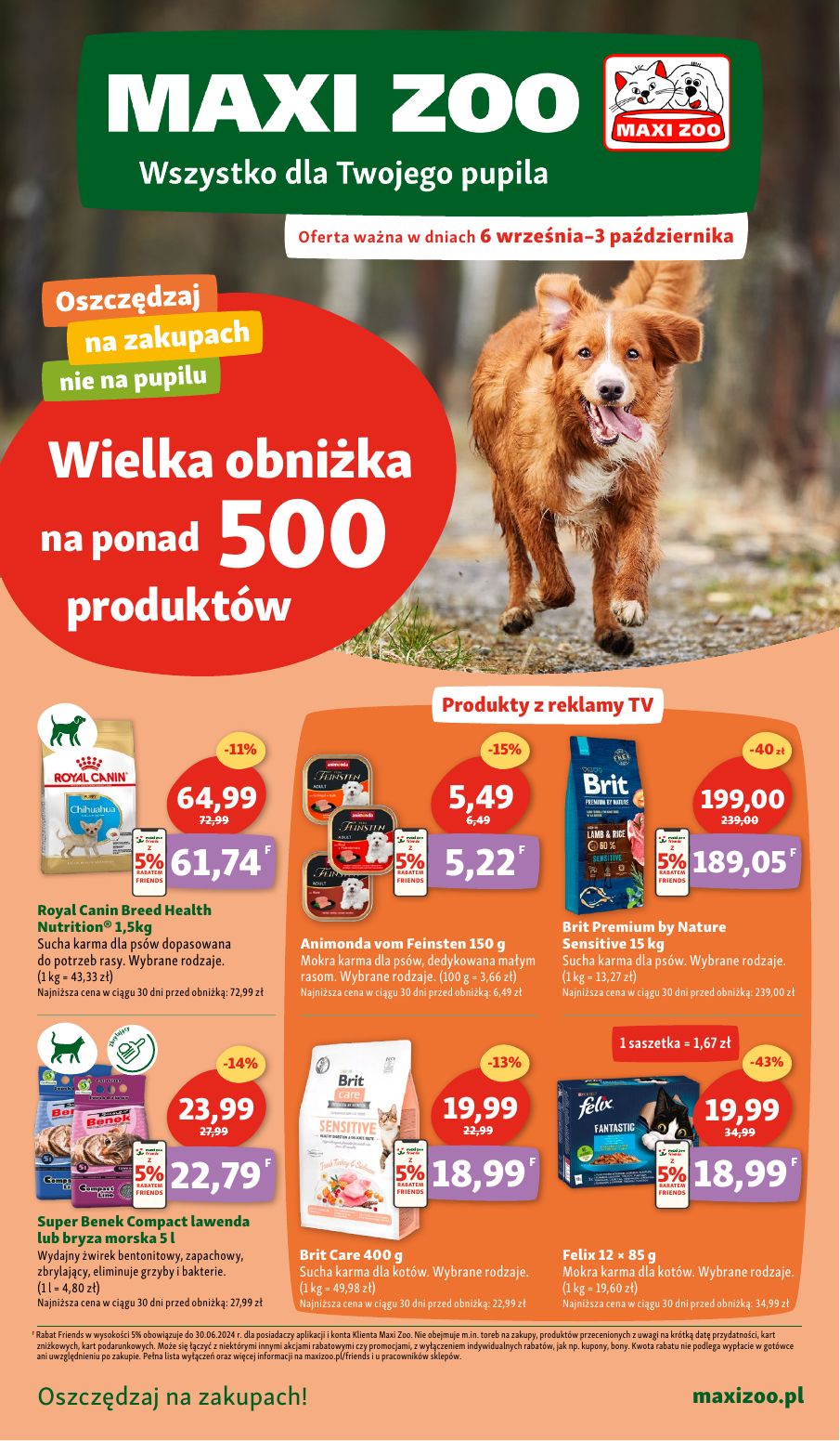 gazetka promocyjna Maxi Zoo - Strona 1