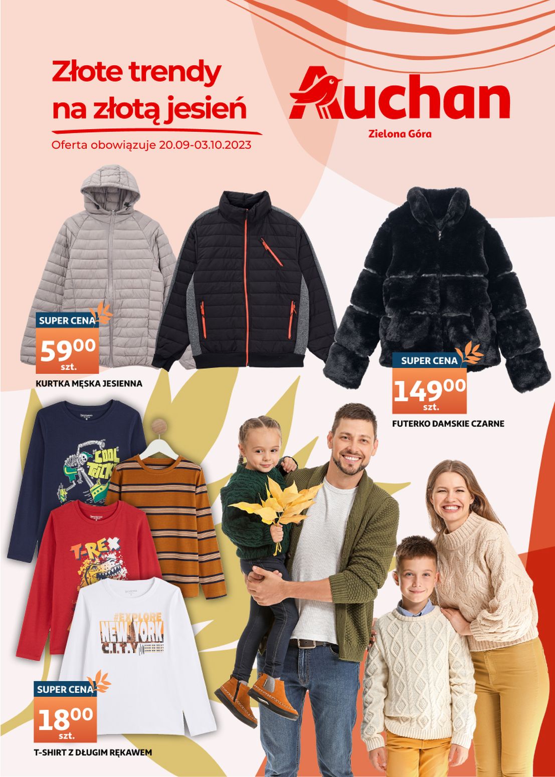gazetka promocyjna Auchan – Zielona Góra - Złote trendy na złotą jesień - Strona 1