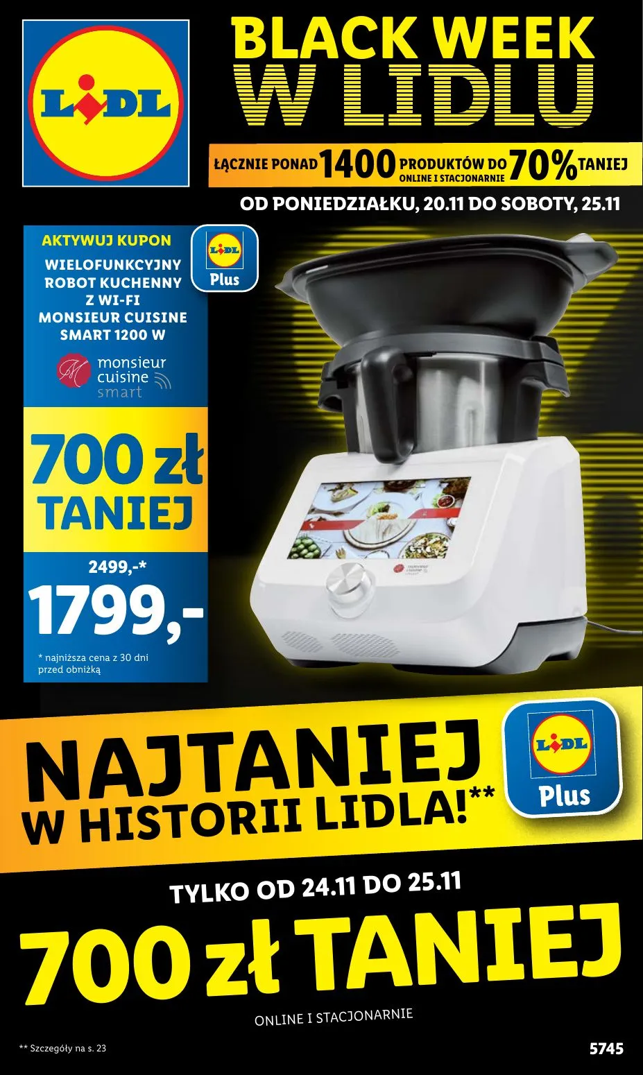 gazetka promocyjna LIDL Black Week w Lidlu - Strona 1