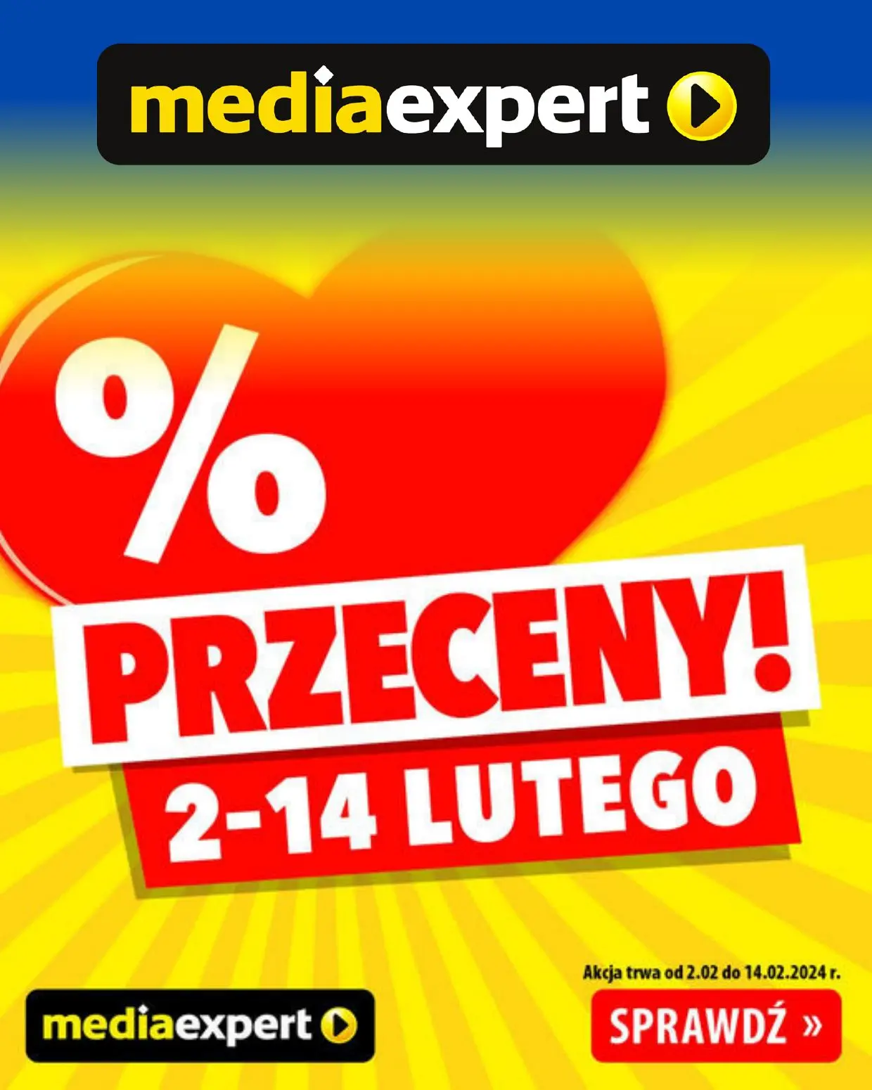 gazetka promocyjna Media Expert Przeceny na Walentynki! - Strona 1