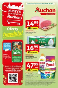 Gazetka promocyjna Auchan Supermarket, ważna od 11.04.2024 do 17.04.2024.