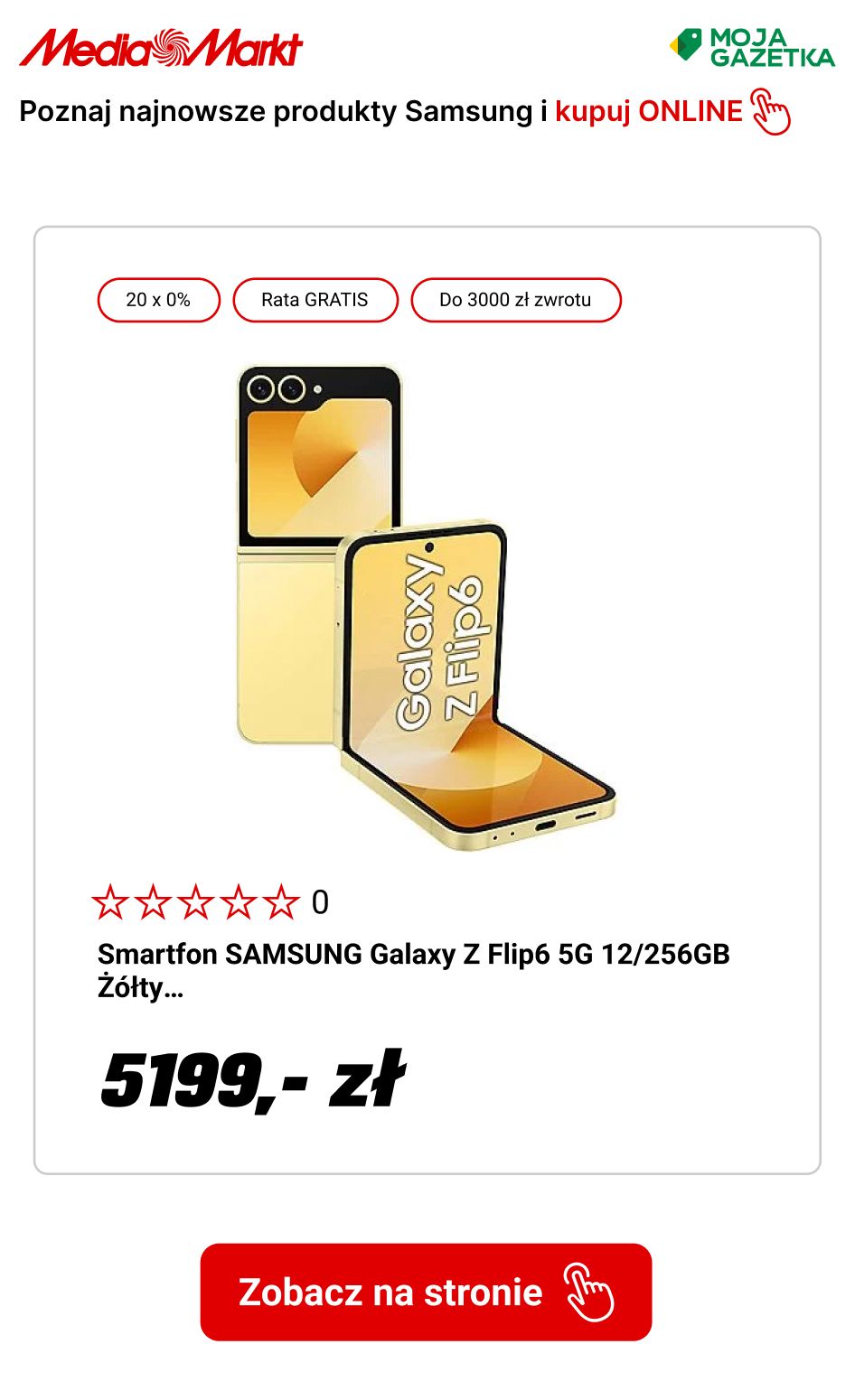 gazetka promocyjna Media Markt Przedsprzedaż Samsung Galaxy Z Flip6 5G i Z Fold6 5G. Skorzystaj z RABATÓW - Strona 8