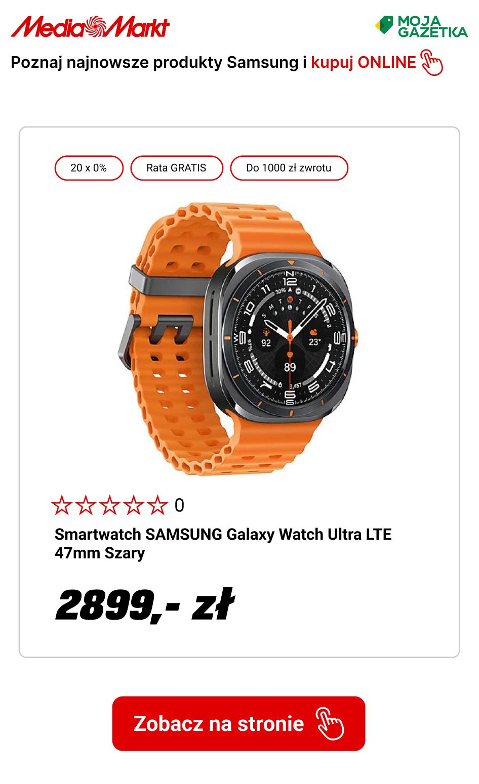 gazetka promocyjna Media Markt Przedsprzedaż Samsung Watch. Do 1000 zwrotu za obecne urządzenie. - Strona 5