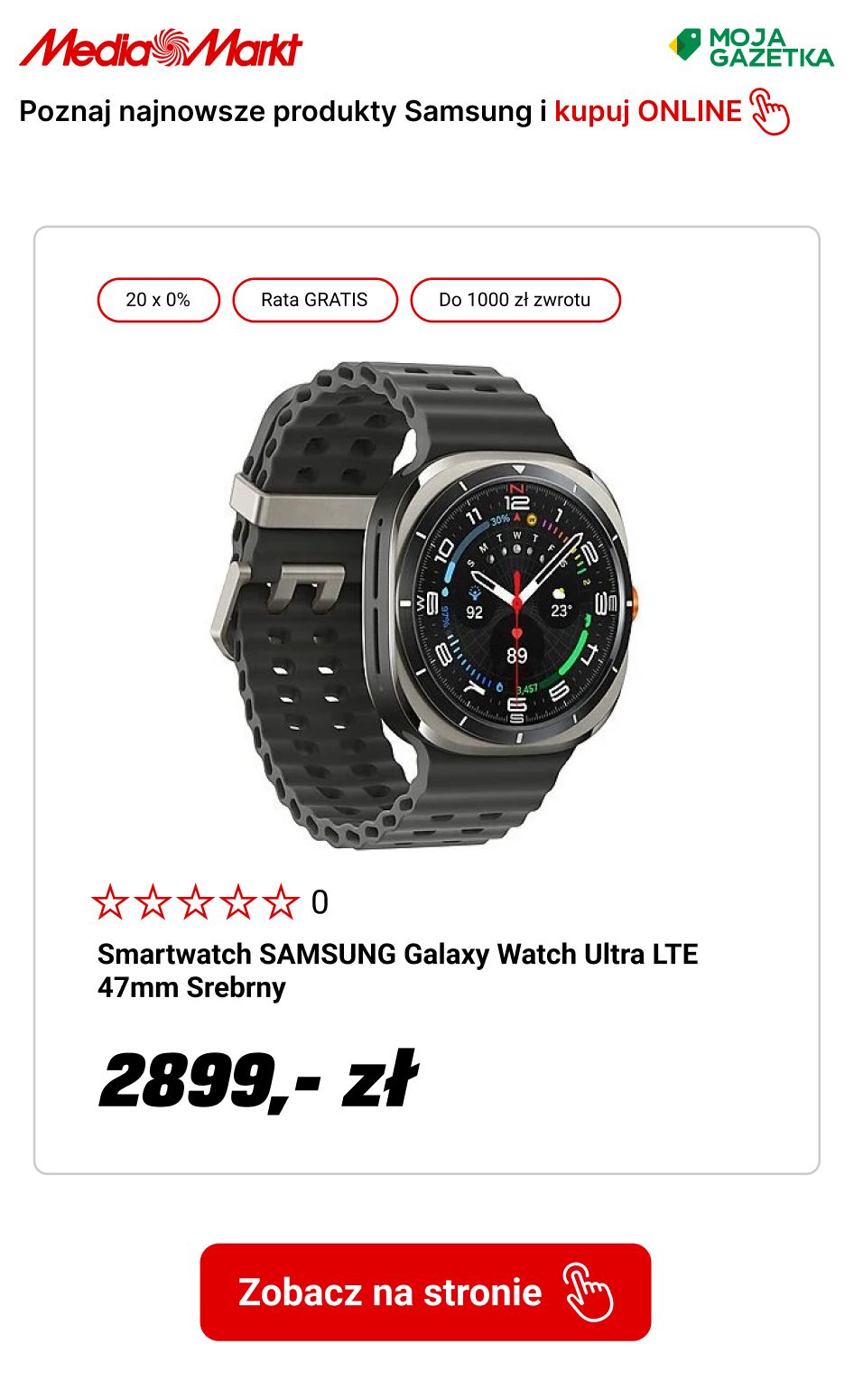 gazetka promocyjna Media Markt Przedsprzedaż Samsung Watch. Do 1000 zwrotu za obecne urządzenie. - Strona 6