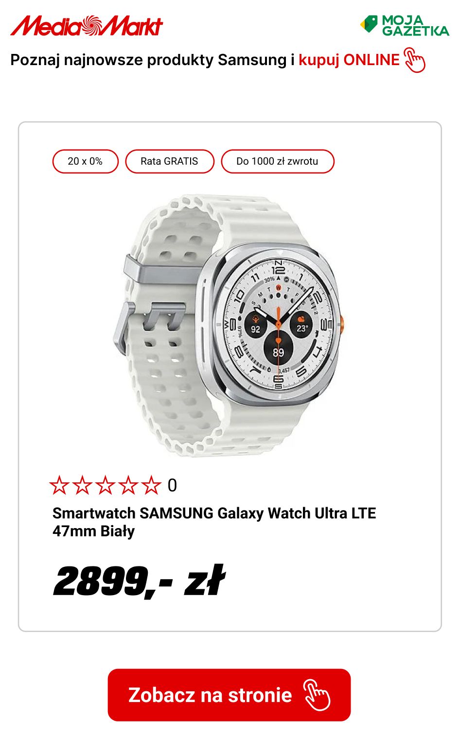 gazetka promocyjna Media Markt Przedsprzedaż Samsung Watch. Do 1000 zwrotu za obecne urządzenie. - Strona 7