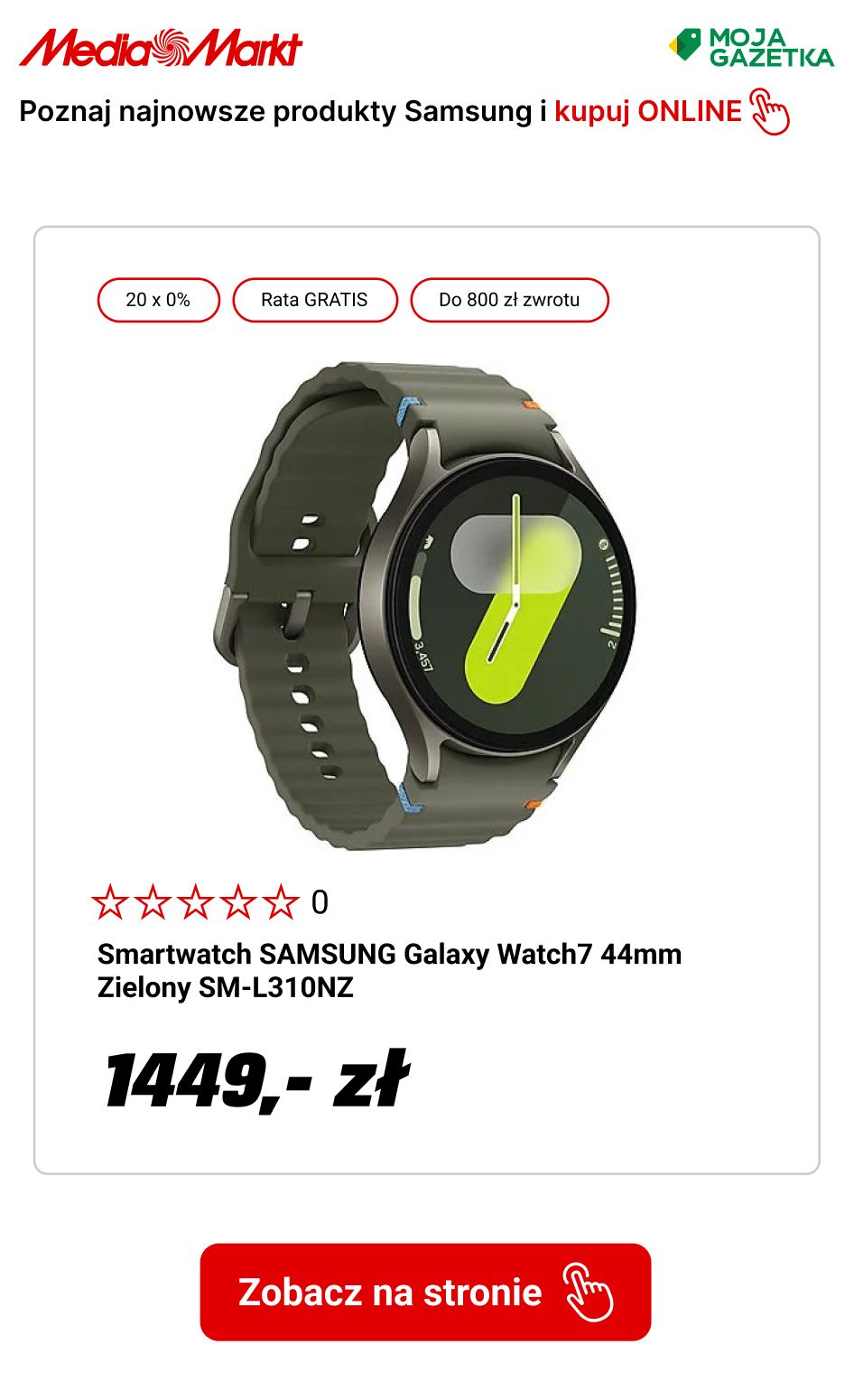 gazetka promocyjna Media Markt Przedsprzedaż Samsung Watch. Do 1000 zwrotu za obecne urządzenie. - Strona 9