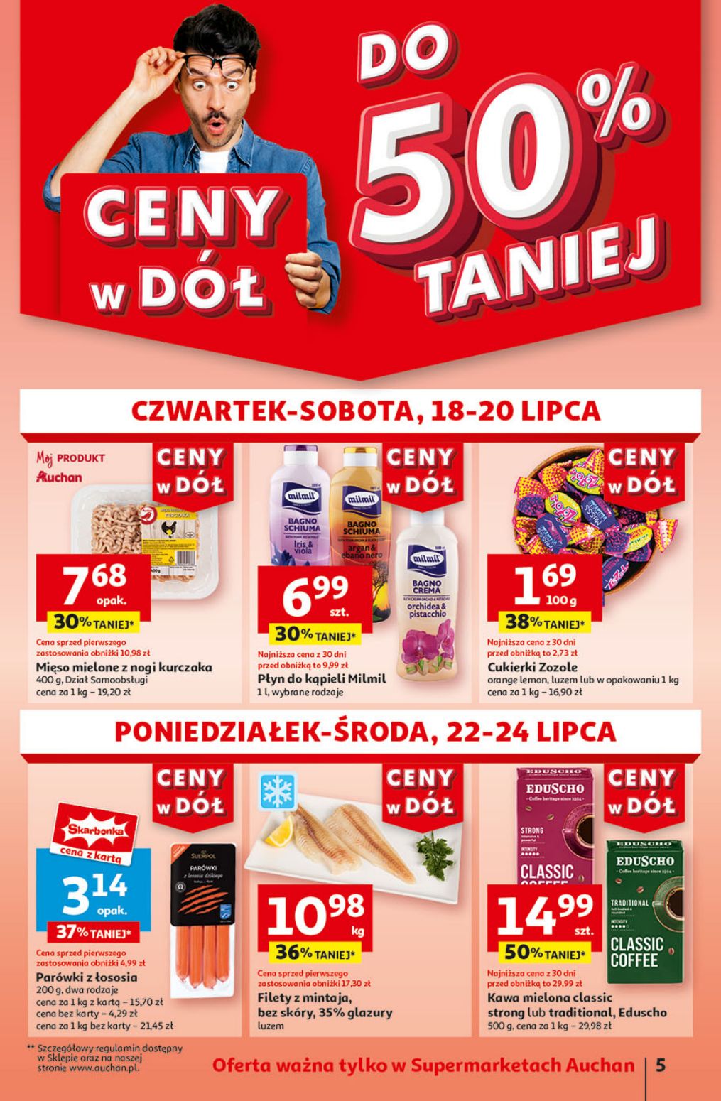 gazetka promocyjna Auchan Supermarket Ceny w dół - Strona 5