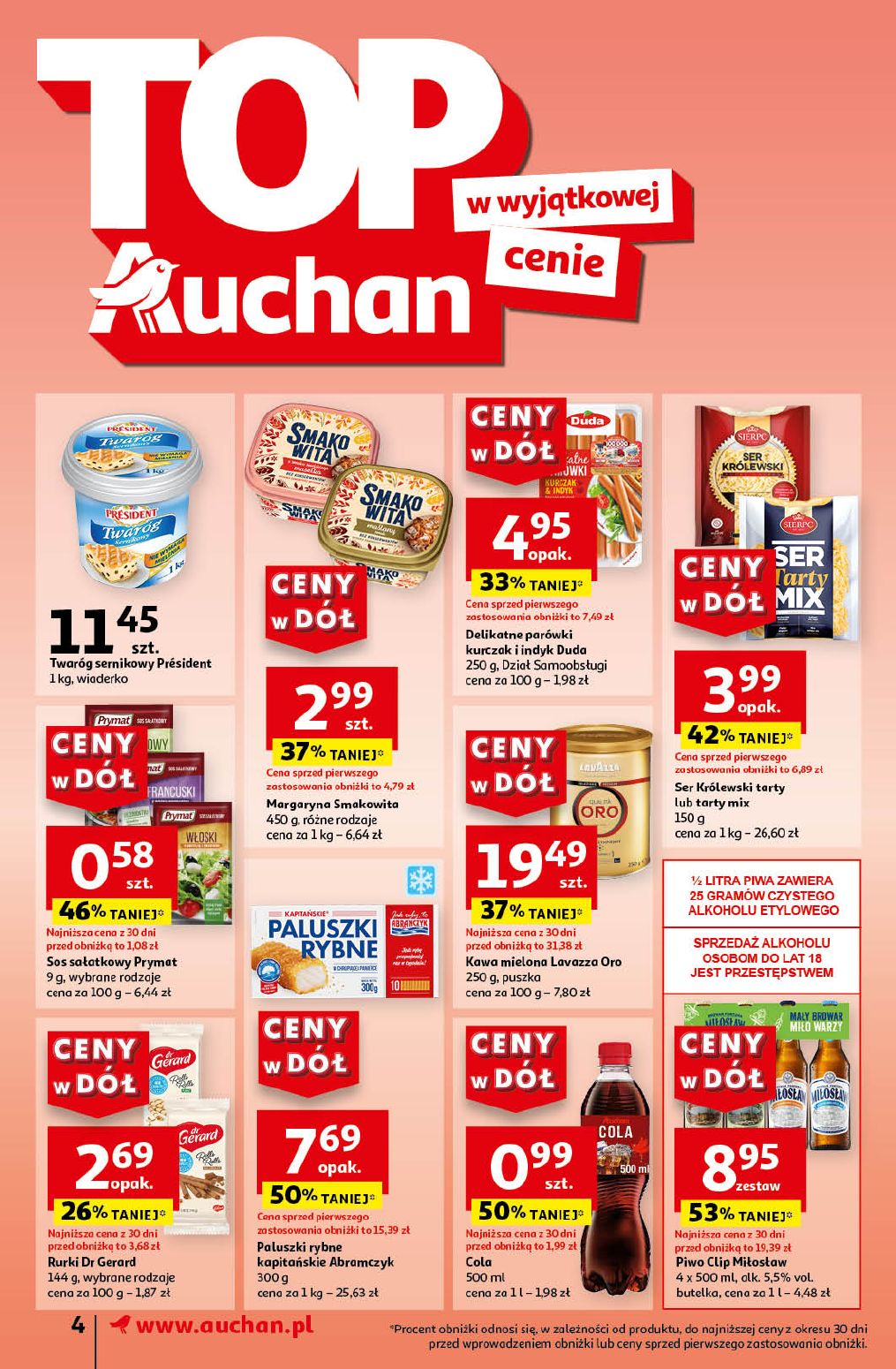 gazetka promocyjna Auchan Supermarket Ceny w dół - Strona 4