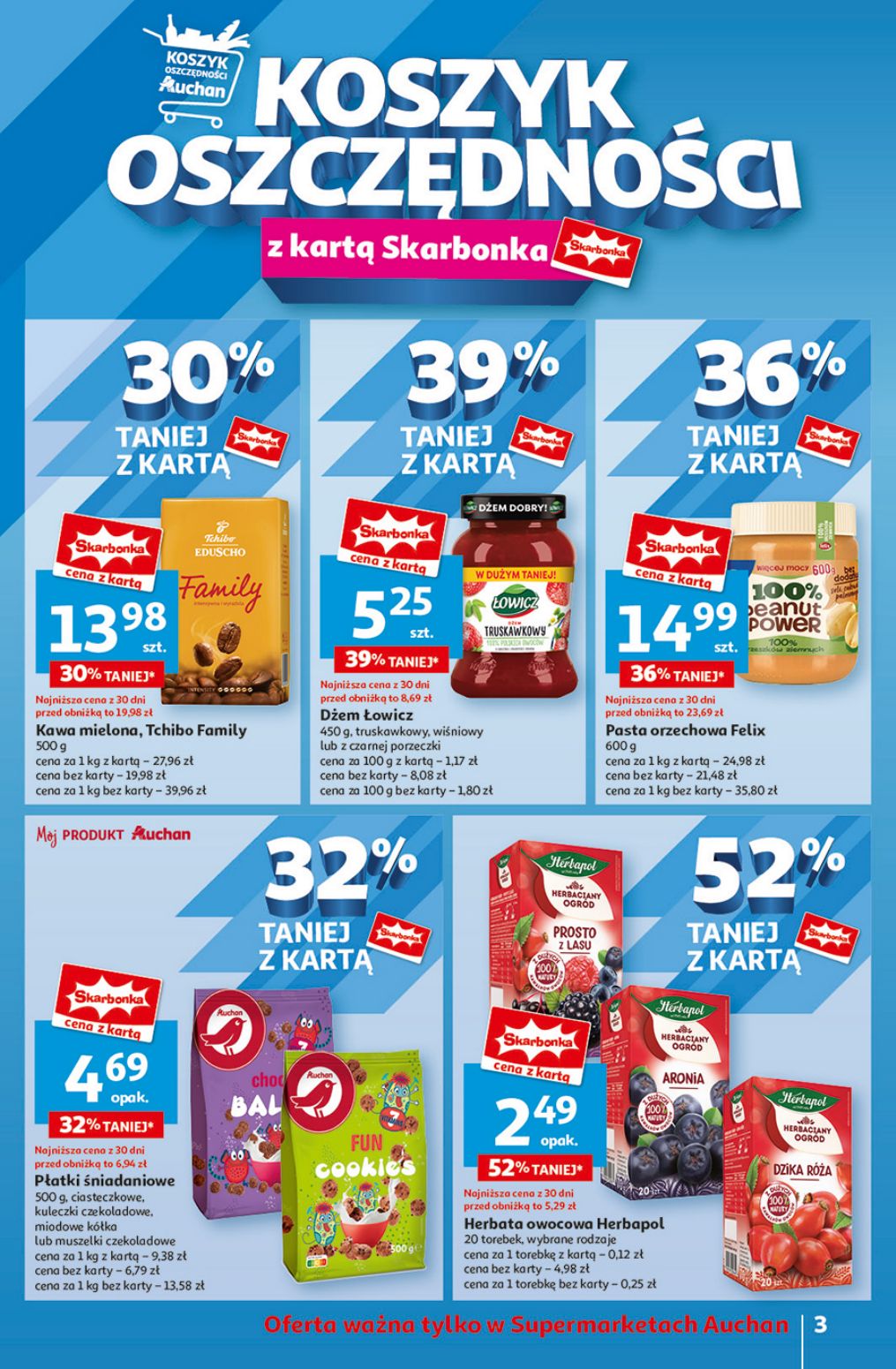 gazetka promocyjna Auchan Supermarket Jeszcze lepsze ceny - Strona 3