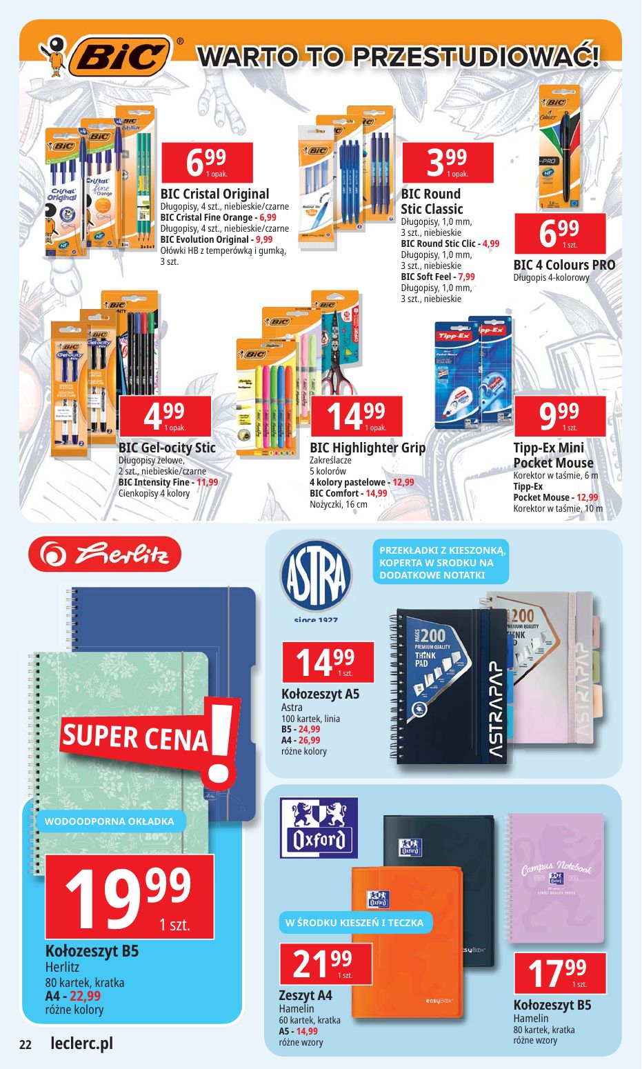 gazetka promocyjna E.Leclerc Wybór w dobrej cenie - oferta rozszerzona - Strona 22