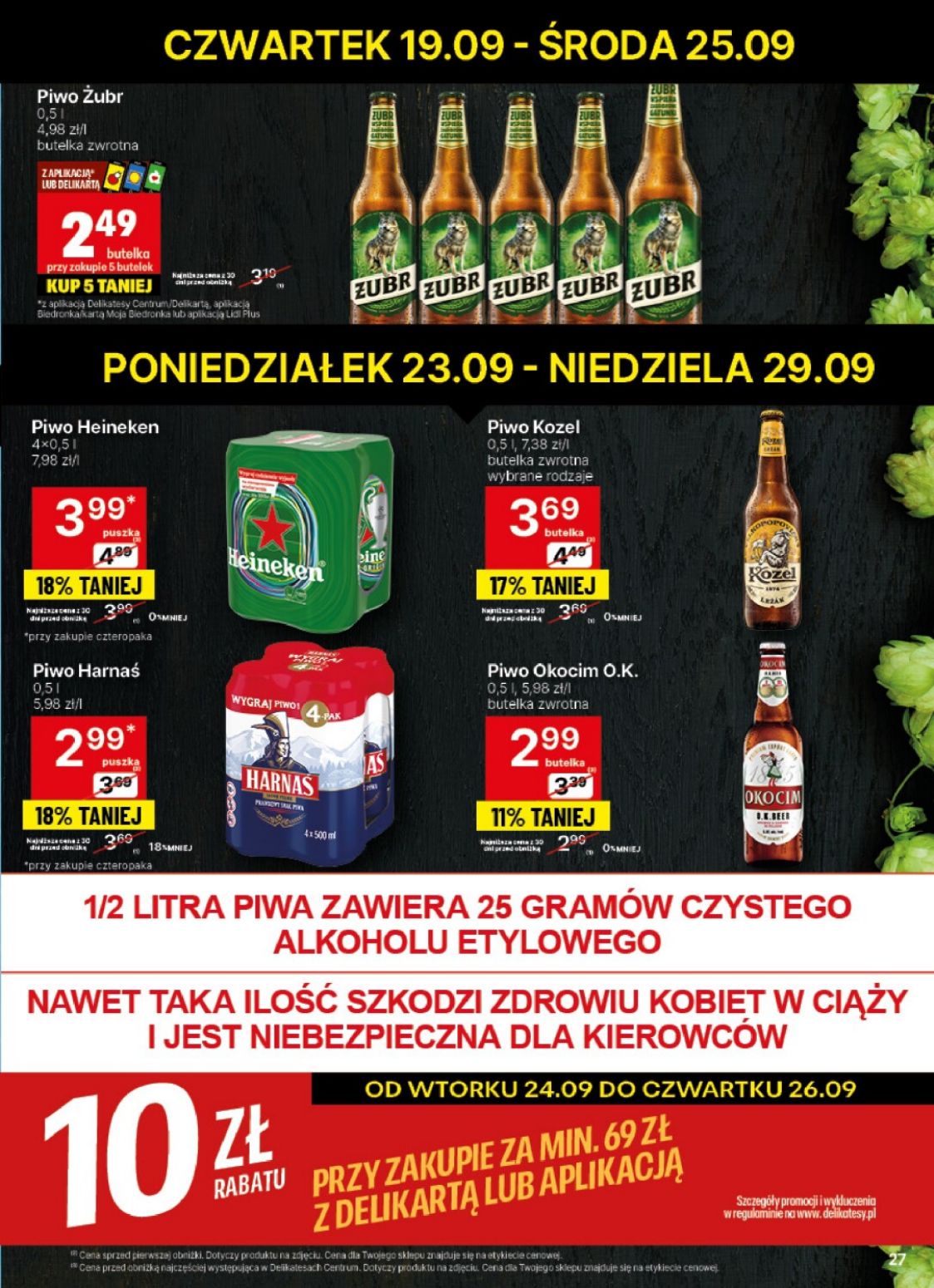 gazetka promocyjna Delikatesy Centrum Od poniedziałku - Strona 27