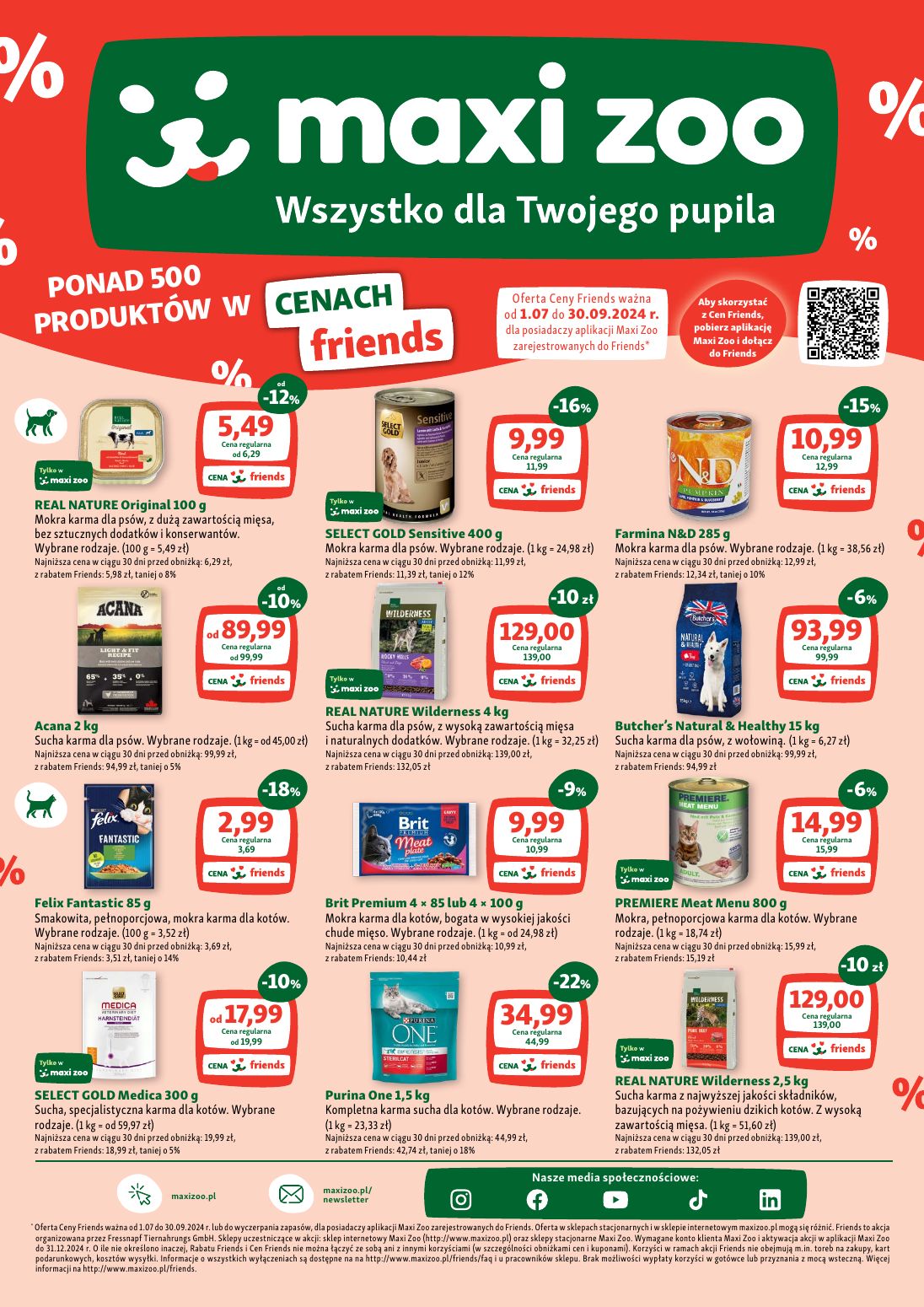 gazetka promocyjna Maxi Zoo Jeszcze WIĘCEJ promocji! - Strona 1
