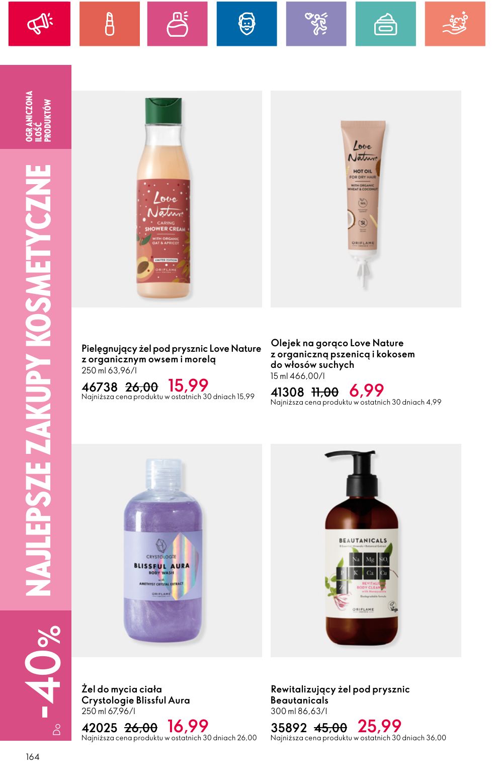 gazetka promocyjna ORIFLAME Piękno dobrego samopoczucia - Strona 164