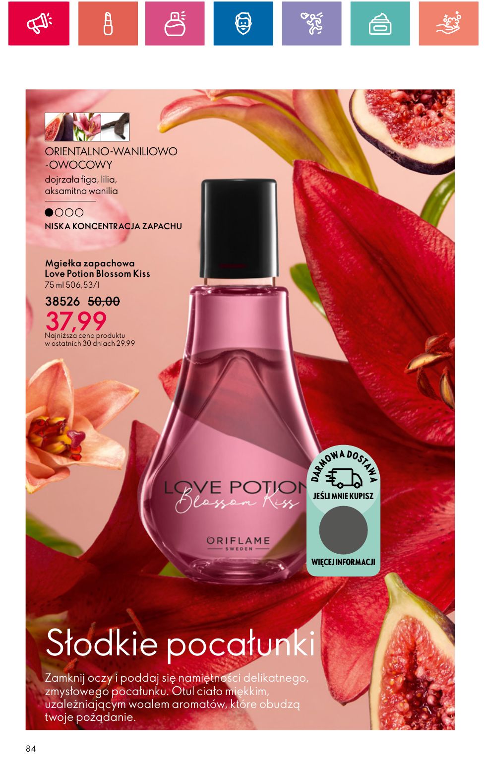 gazetka promocyjna ORIFLAME Piękno dobrego samopoczucia - Strona 84