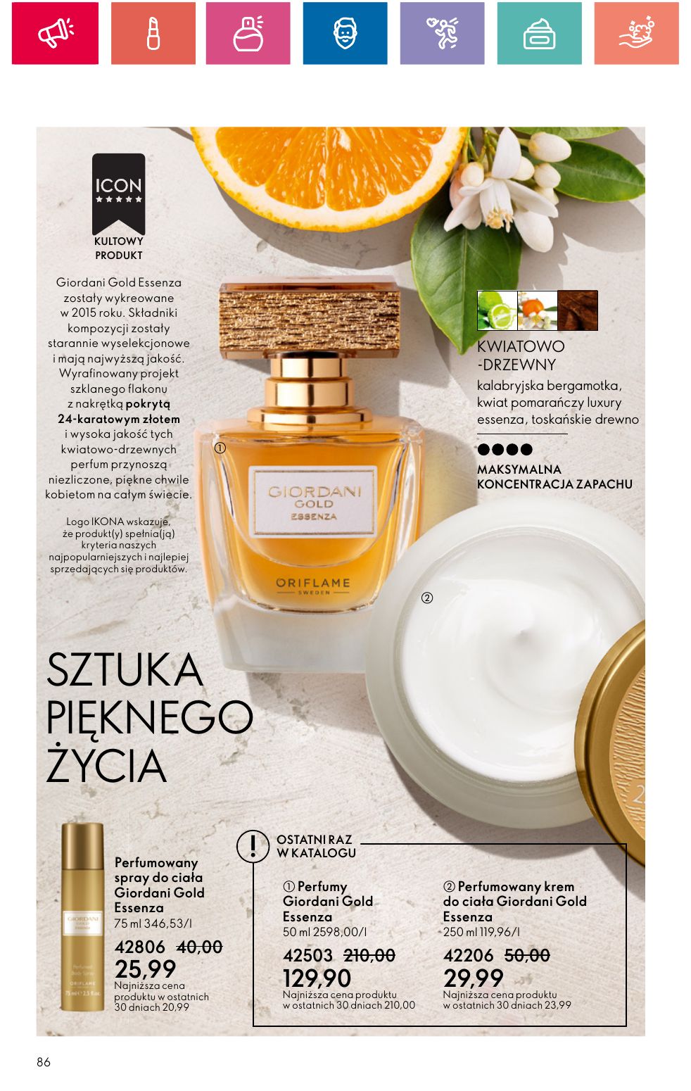 gazetka promocyjna ORIFLAME Piękno dobrego samopoczucia - Strona 86