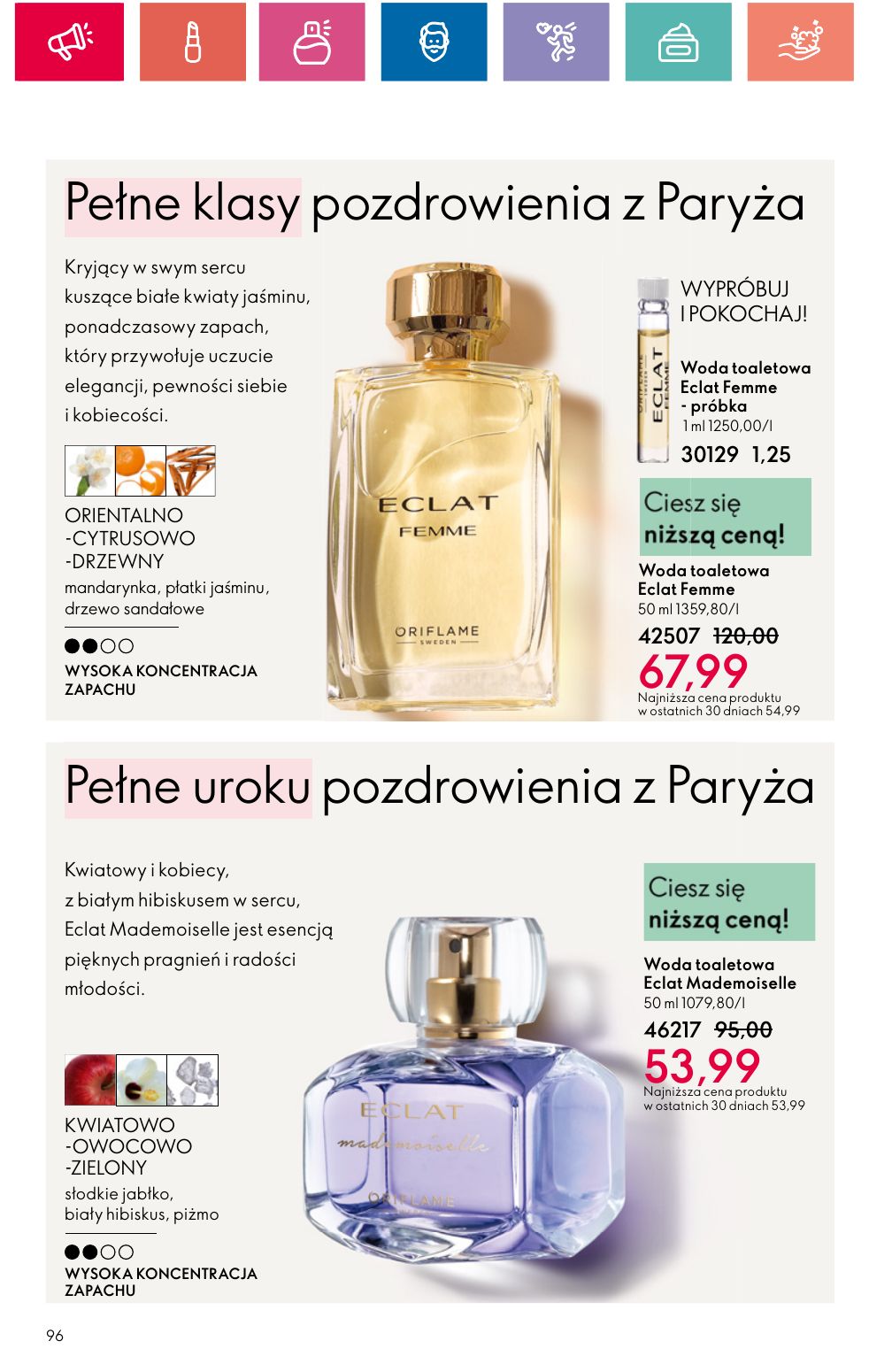 gazetka promocyjna ORIFLAME Piękno dobrego samopoczucia - Strona 96