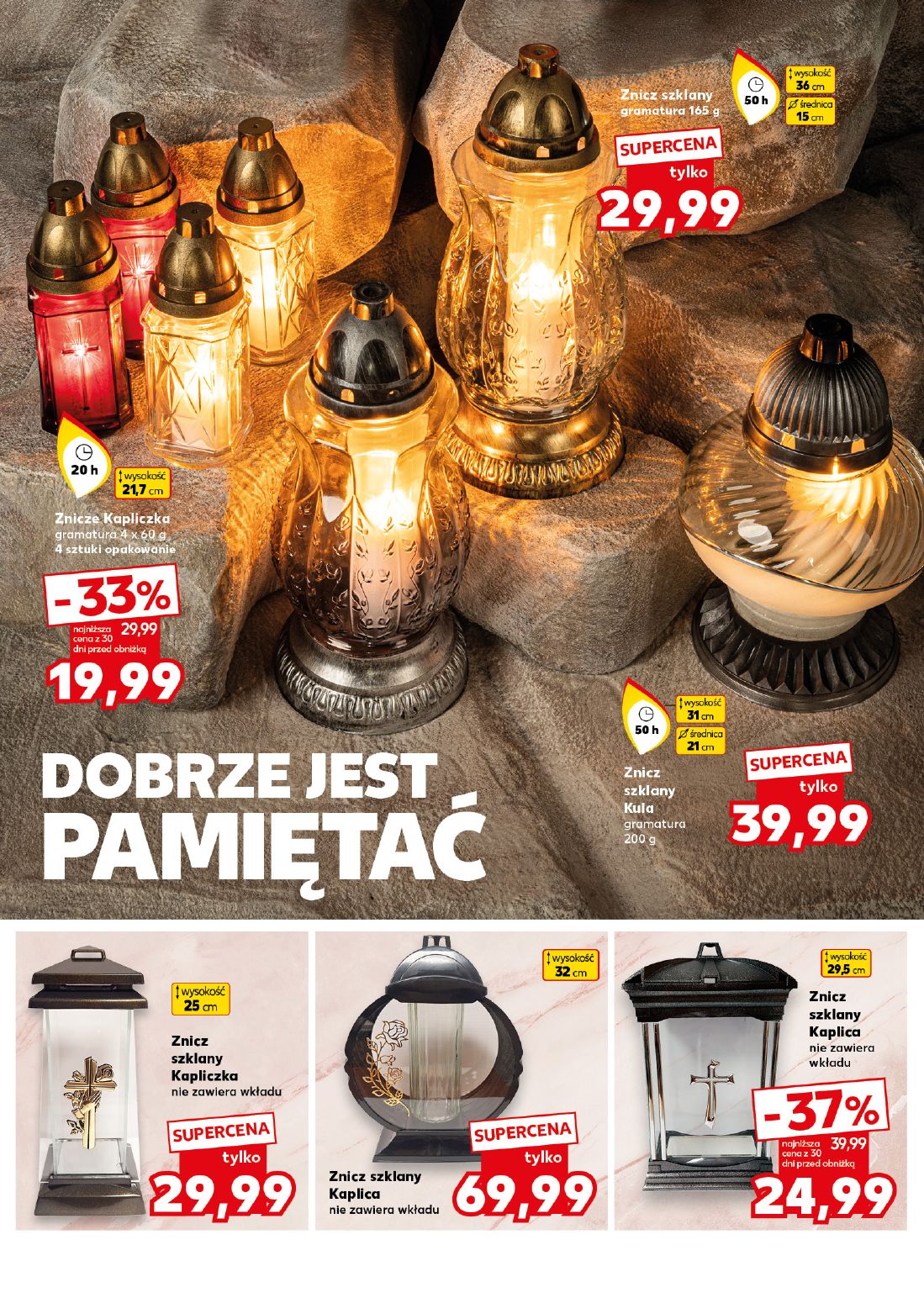 gazetka promocyjna Kaufland Pamiętaj, dbaj! Znicze, wkłady, dekoracje - Strona 6