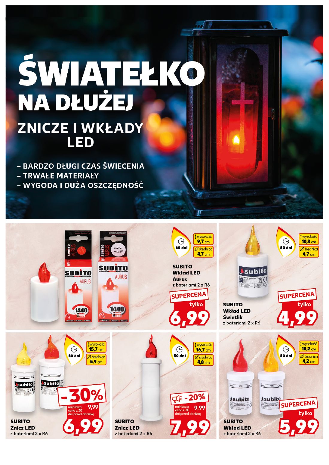 gazetka promocyjna Kaufland Pamiętaj, dbaj! Znicze, wkłady, dekoracje - Strona 8