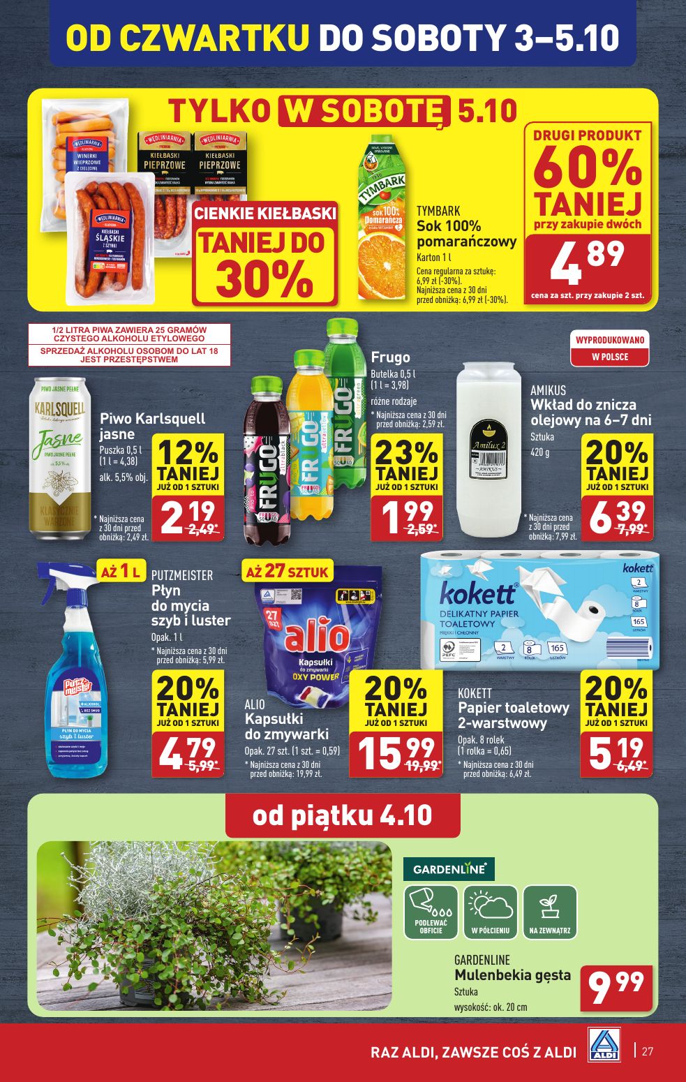 gazetka promocyjna ALDI Raz ALDI, zawsze coś z ALDI - Strona 27