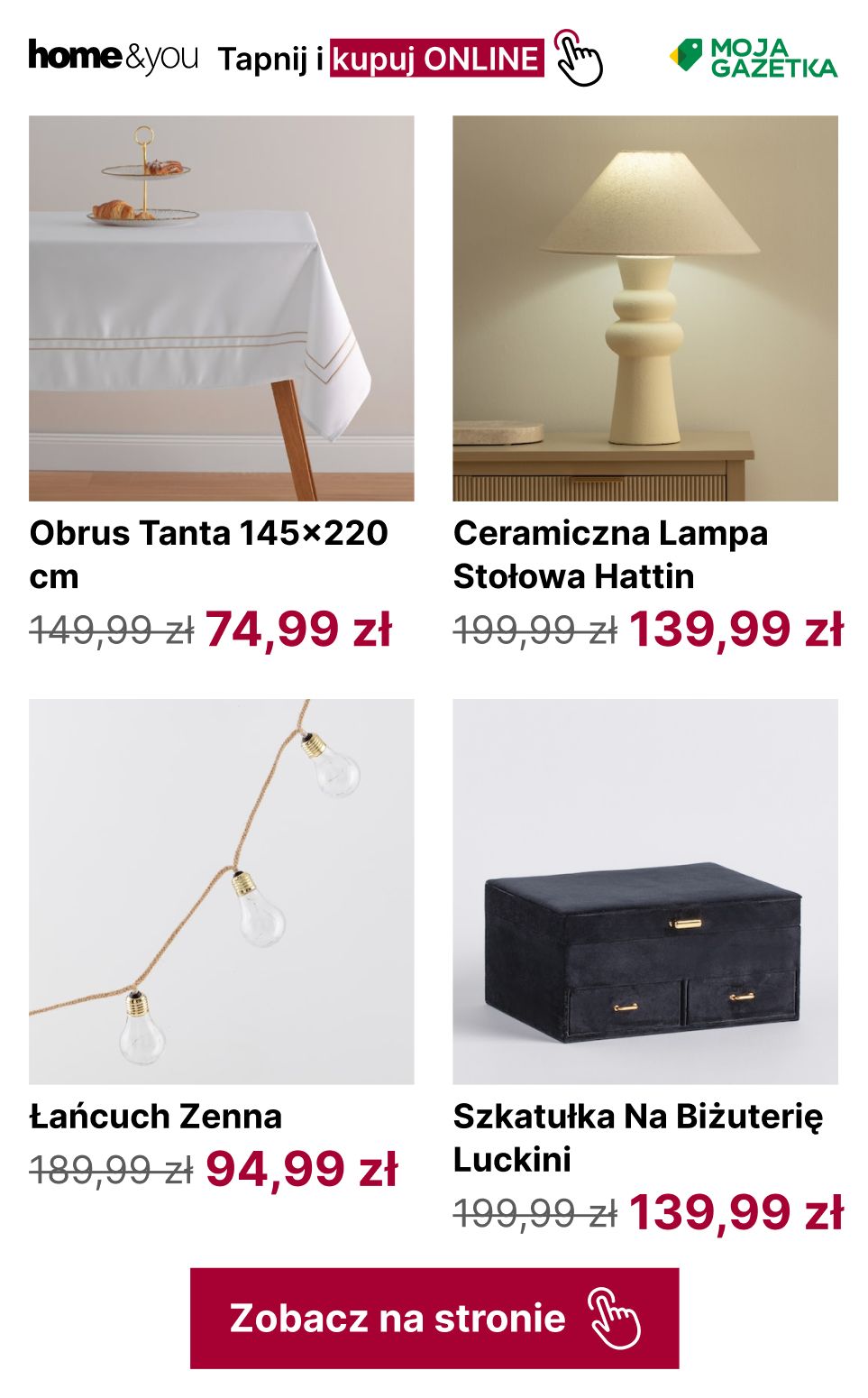 gazetka promocyjna home&you Przeceny do -50%! - Strona 7