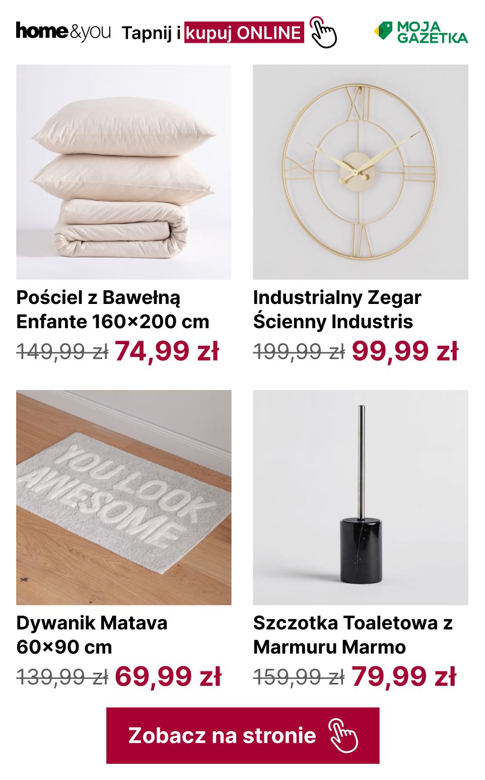 gazetka promocyjna home&you Przeceny do -50%! - Strona 12