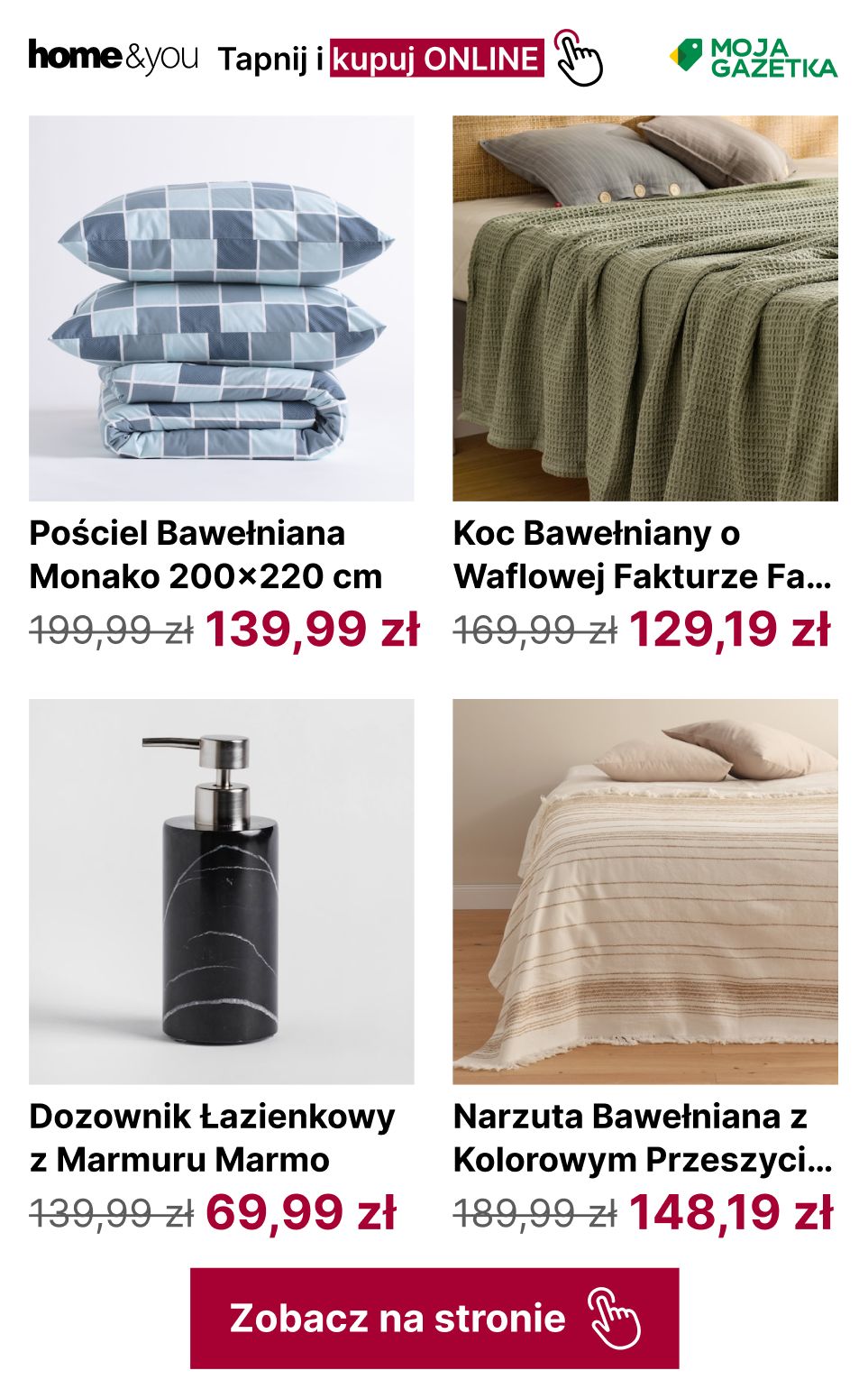 gazetka promocyjna home&you Przeceny do -50%! - Strona 13