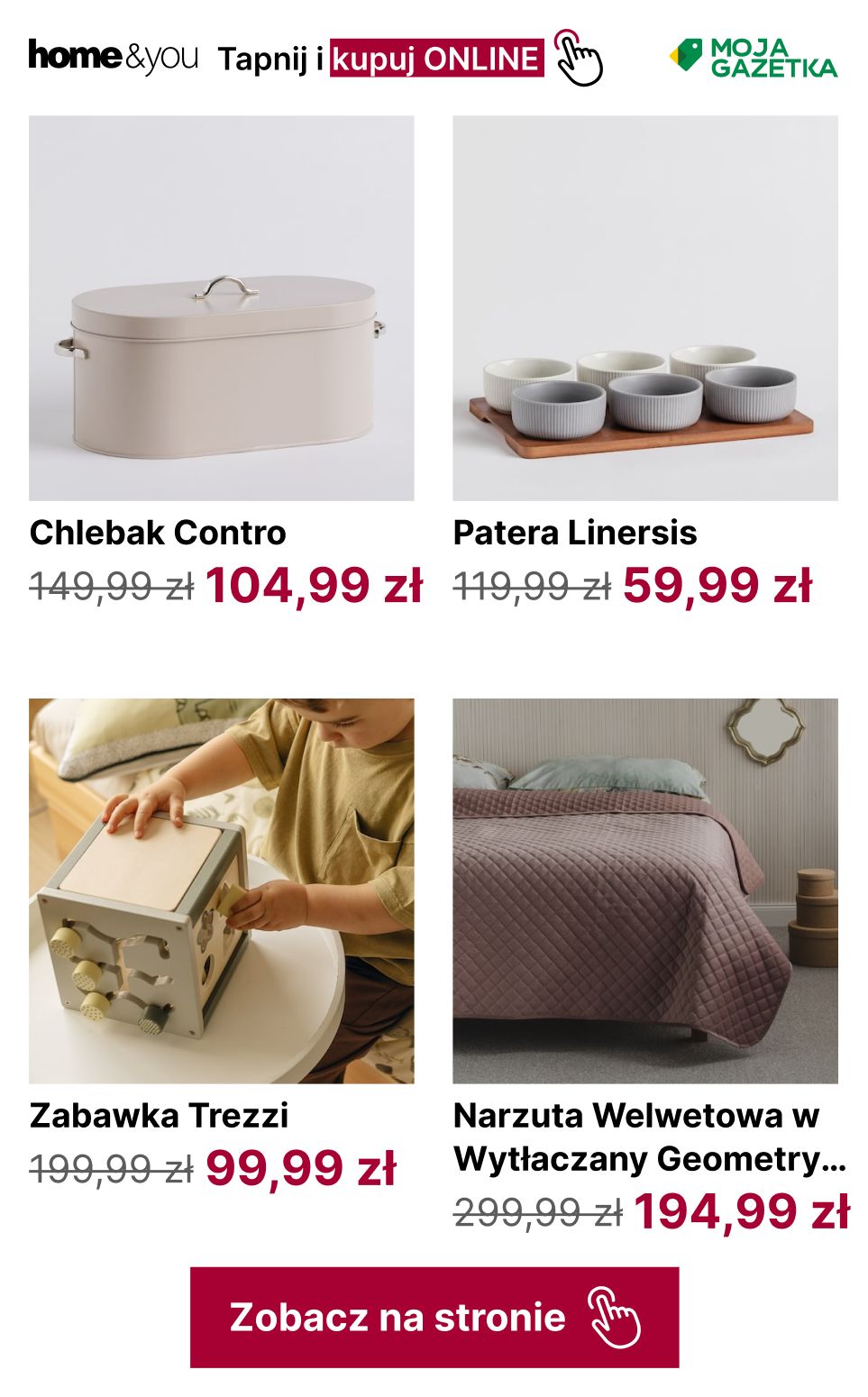 gazetka promocyjna home&you Przeceny do -50%! - Strona 21