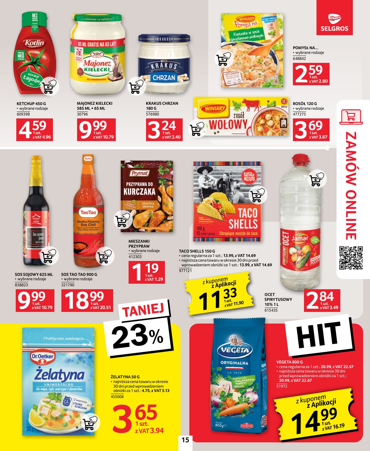 gazetka promocyjna SELGROS Oferta Spożywcza - Strona 15