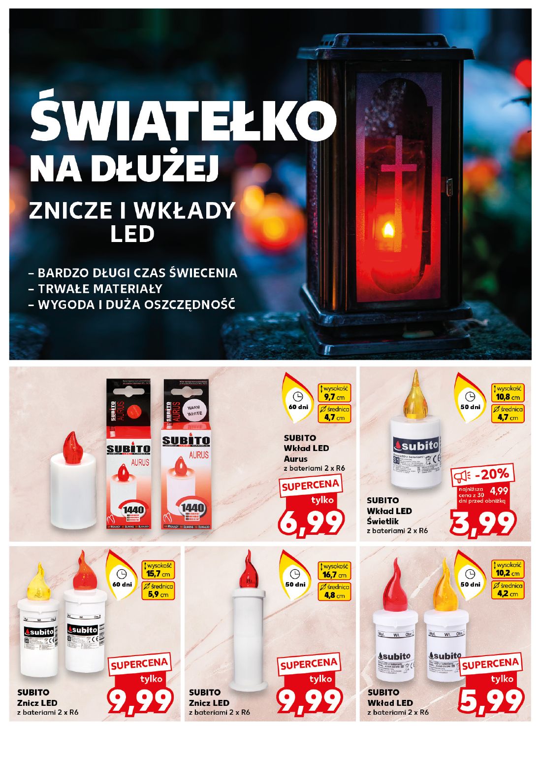 gazetka promocyjna Kaufland Znicze, wkłady, dekoracje - Strona 8