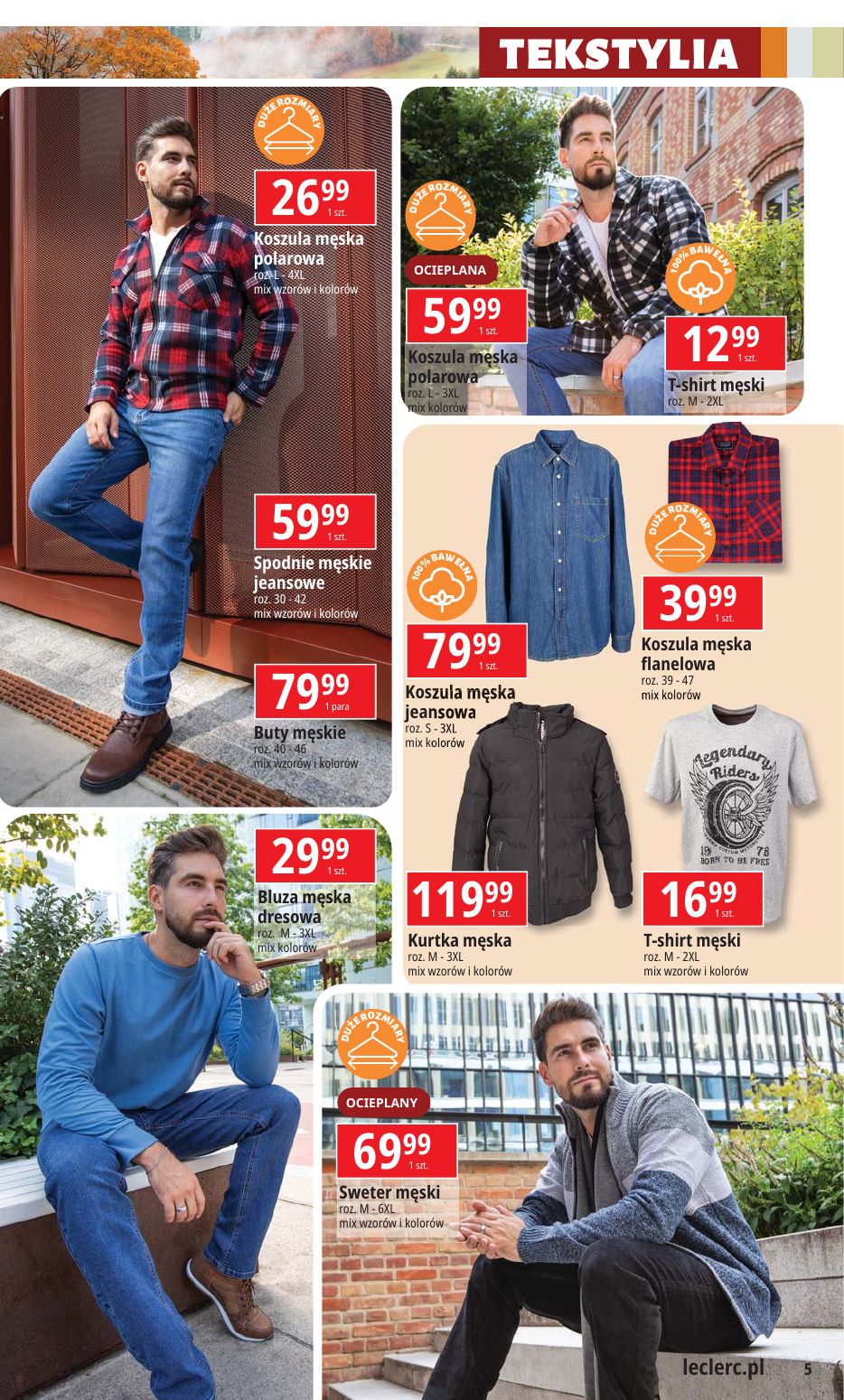 gazetka promocyjna E.Leclerc Moda i uroda w dobrej cenie - Strona 5