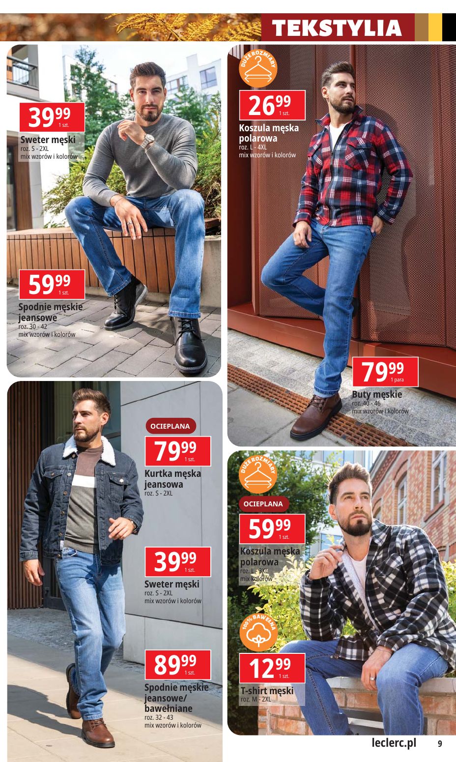 gazetka promocyjna E.Leclerc Moda i uroda w dobrej cenie - oferta rozszerzona - Strona 9