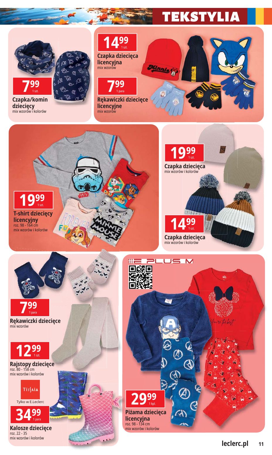 gazetka promocyjna E.Leclerc Moda i uroda w dobrej cenie - oferta rozszerzona - Strona 11