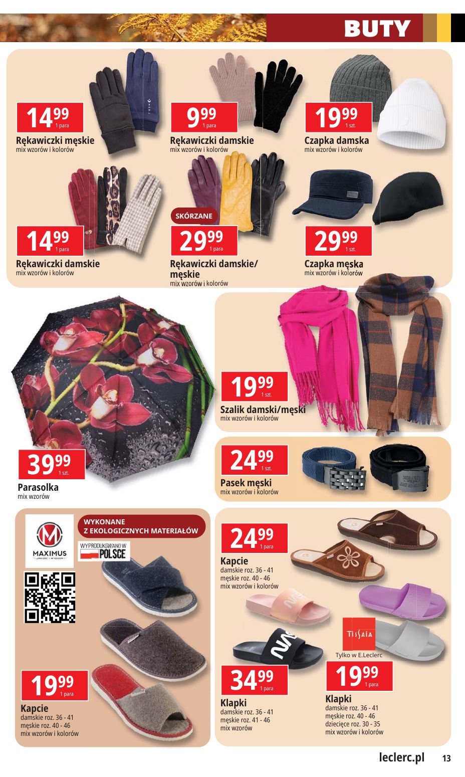 gazetka promocyjna E.Leclerc Moda i uroda w dobrej cenie - oferta rozszerzona - Strona 13