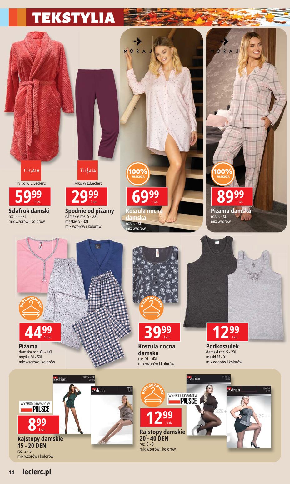 gazetka promocyjna E.Leclerc Moda i uroda w dobrej cenie - oferta rozszerzona - Strona 14