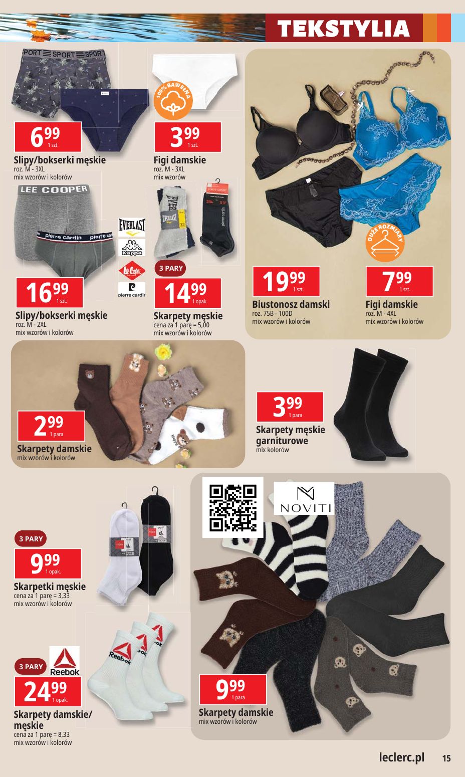 gazetka promocyjna E.Leclerc Moda i uroda w dobrej cenie - oferta rozszerzona - Strona 15