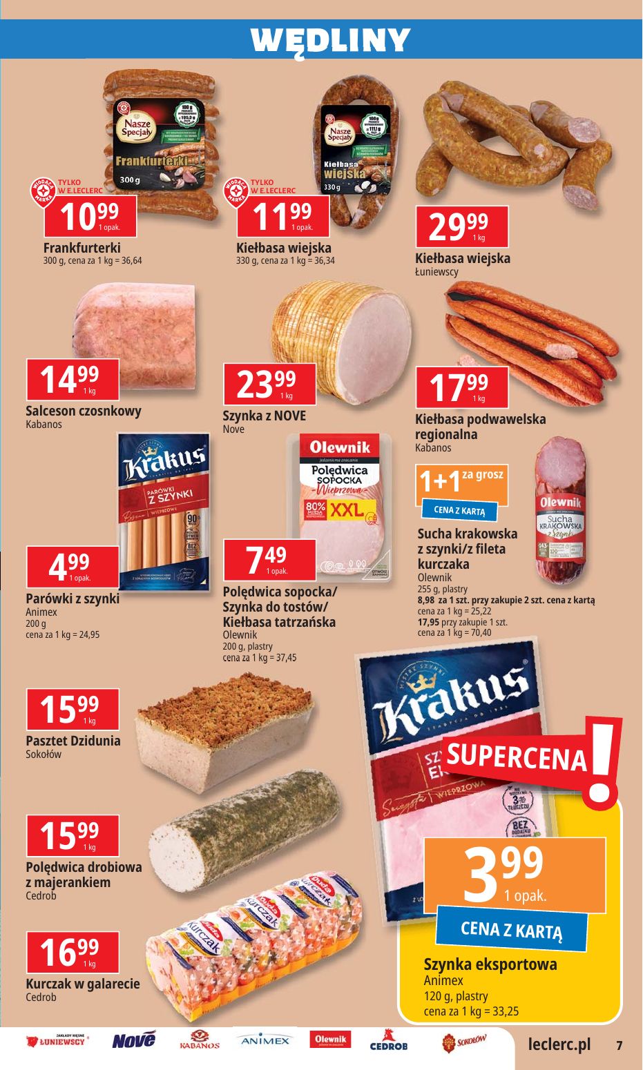 gazetka promocyjna E.Leclerc Wybór w dobrej cenie - oferta rozszerzona - Strona 7