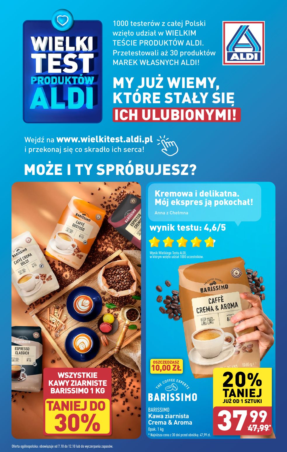 gazetka promocyjna ALDI Wielki test produktów ALDI - Strona 1