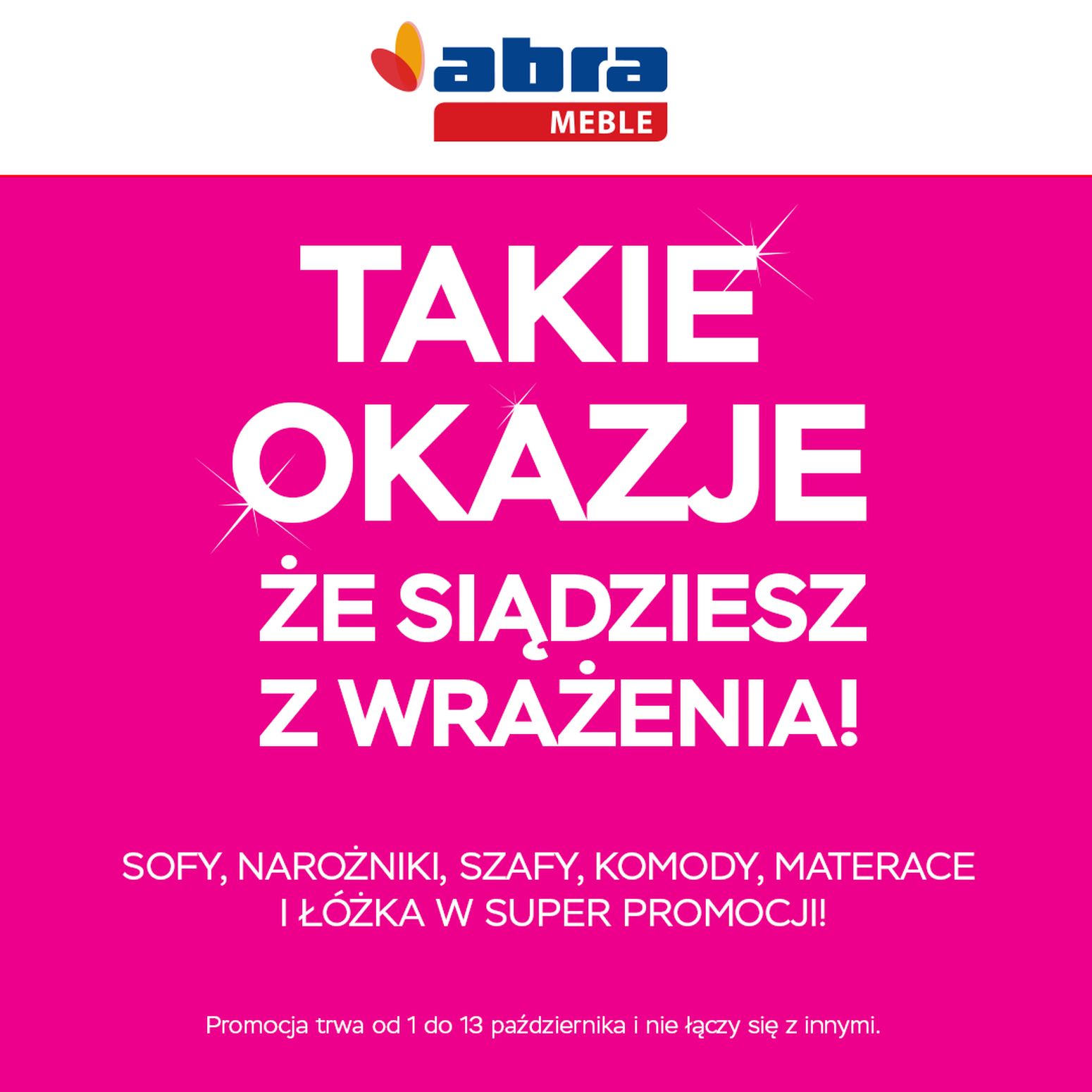 gazetka promocyjna abra meble  - Strona 1