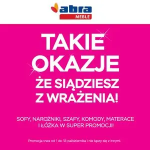 Gazetka promocyjna abra meble, ważna od 01.10.2024 do 13.10.2024.