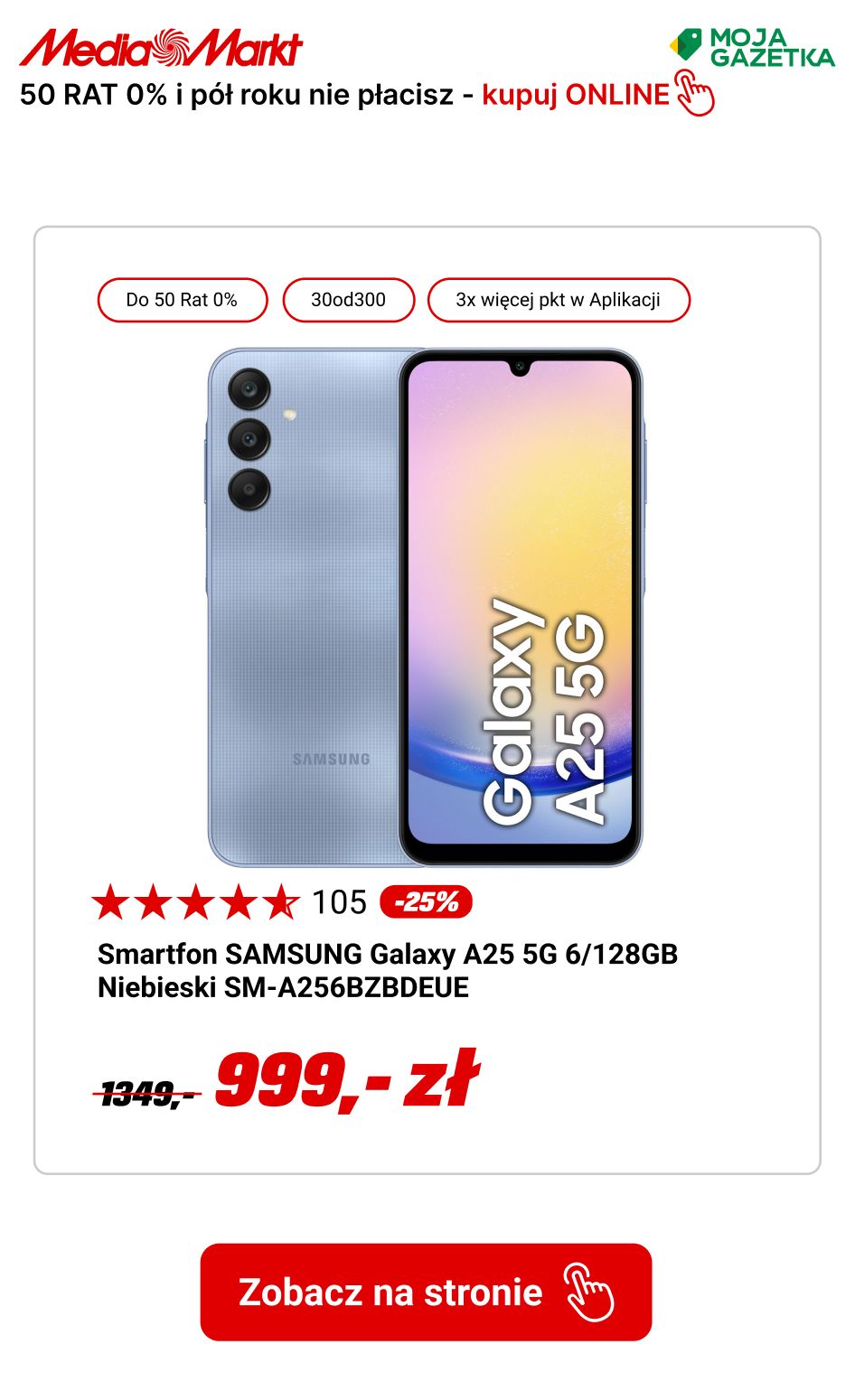 gazetka promocyjna Media Markt 50 rat ZERO% i do pół roku nie płacisz! - Strona 8