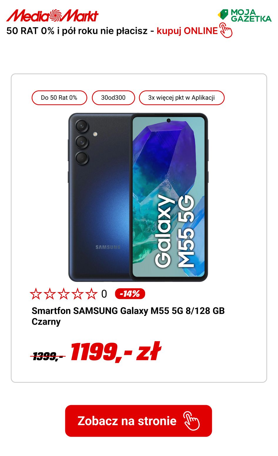 gazetka promocyjna Media Markt 50 rat ZERO% i do pół roku nie płacisz! - Strona 9