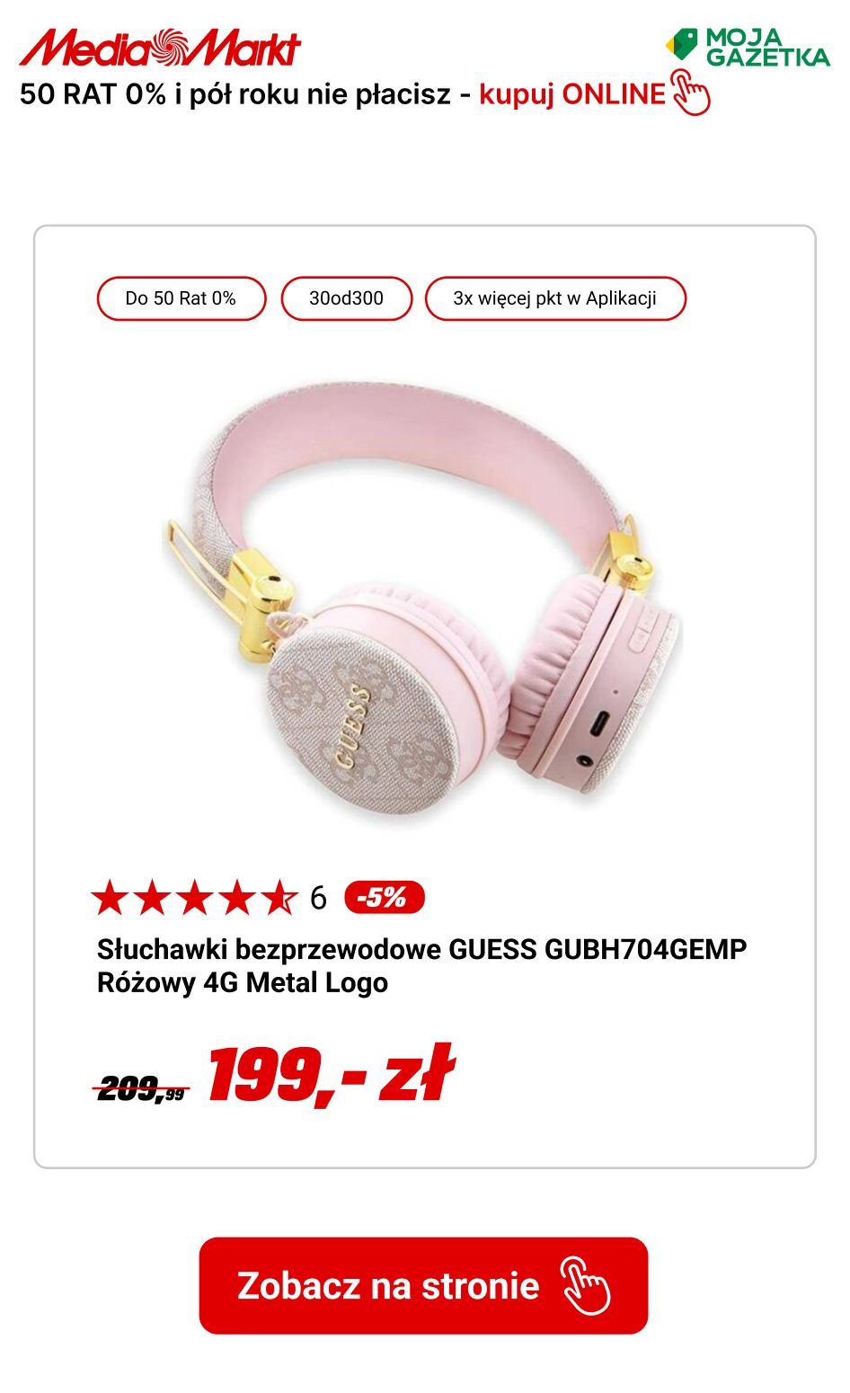 gazetka promocyjna Media Markt 50 rat ZERO% i do pół roku nie płacisz! - Strona 19