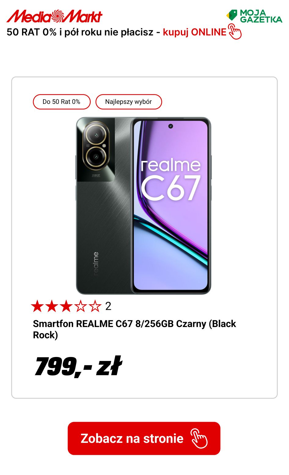 gazetka promocyjna Media Markt 50 rat ZERO% i do pół roku nie płacisz! - Strona 21