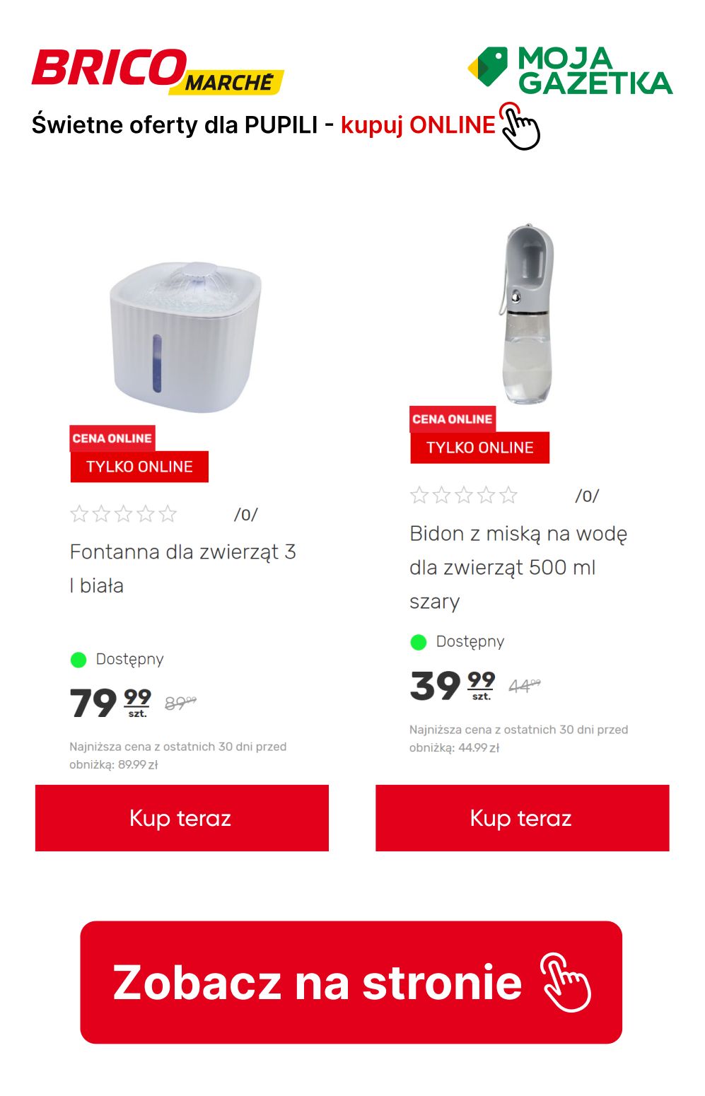 gazetka promocyjna BRICOMARCHE Super oferty dla PUPILI! Do -20% na akcesoria dla kota i psa. - Strona 3