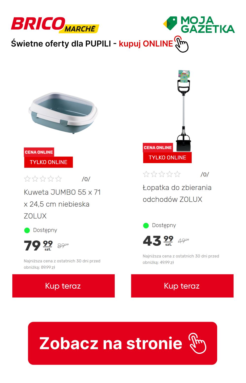 gazetka promocyjna BRICOMARCHE Super oferty dla PUPILI! Do -20% na akcesoria dla kota i psa. - Strona 5