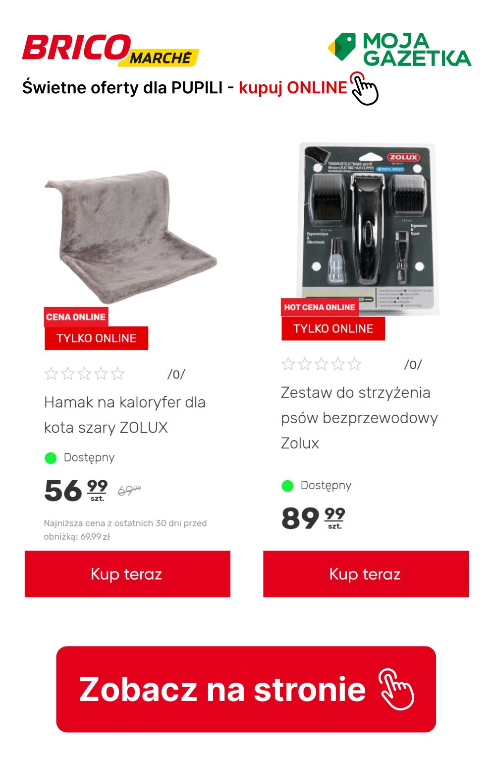 gazetka promocyjna BRICOMARCHE Super oferty dla PUPILI! Do -20% na akcesoria dla kota i psa. - Strona 9