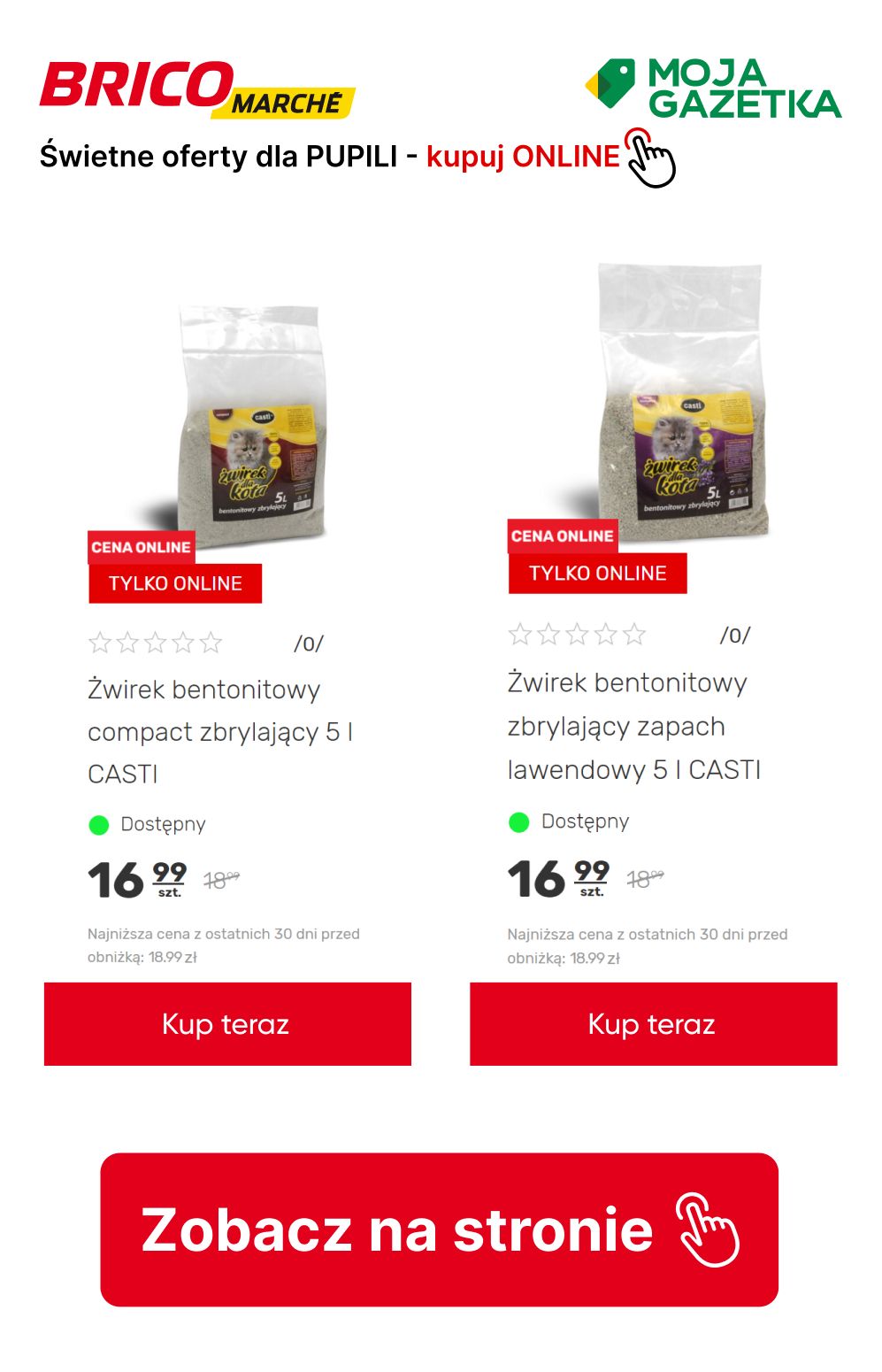 gazetka promocyjna BRICOMARCHE Super oferty dla PUPILI! Do -20% na akcesoria dla kota i psa. - Strona 12