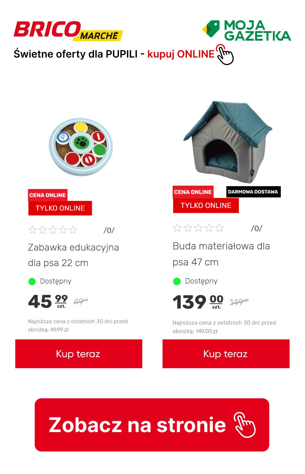 gazetka promocyjna BRICOMARCHE Super oferty dla PUPILI! Do -20% na akcesoria dla kota i psa. - Strona 15